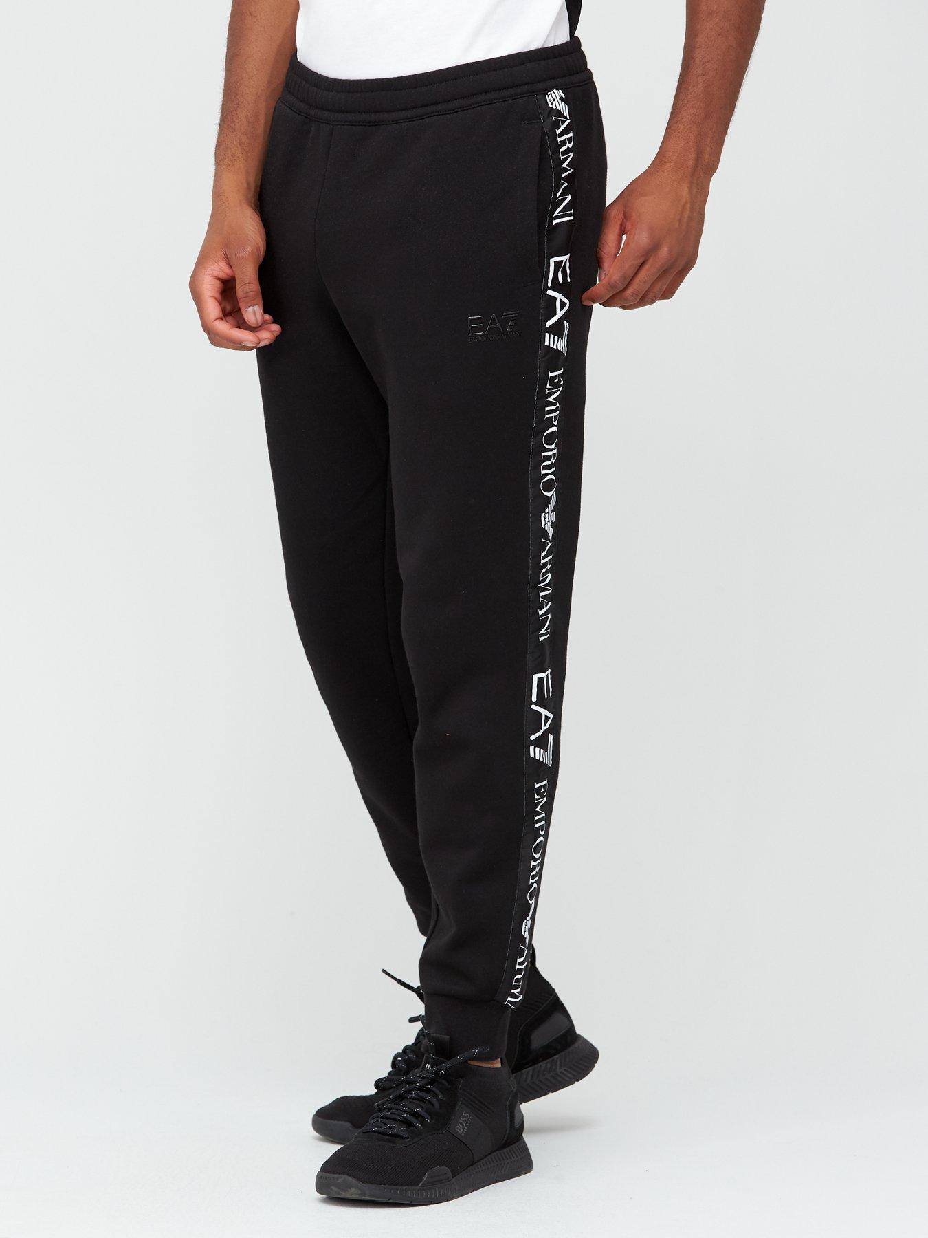 emporio armani black joggers