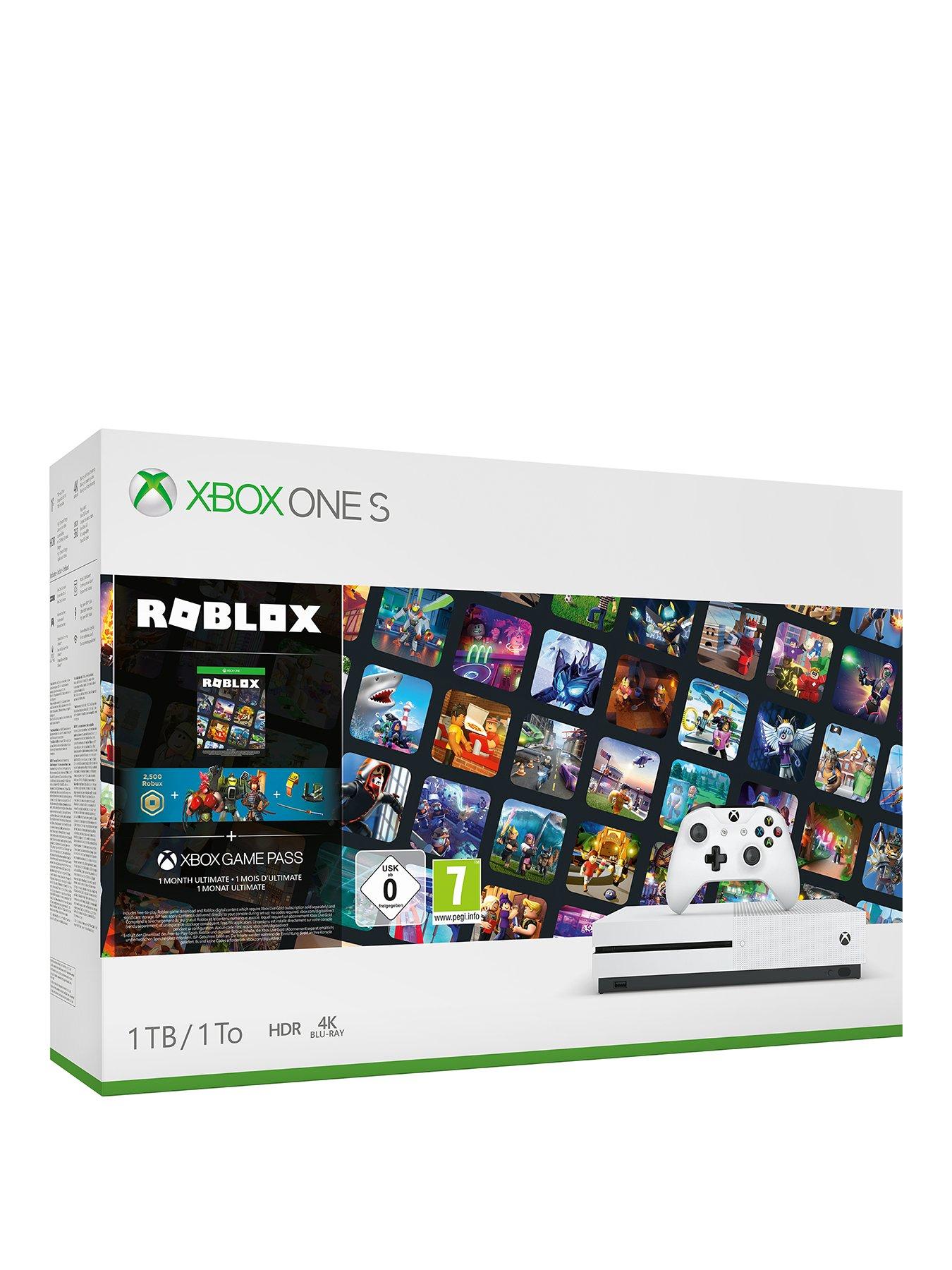 Xbox One S With Roblox Bundle And Optional Extras 1tb Console White Littlewoodsireland Ie - can you play roblox on xbox 360 how to get 750 robux