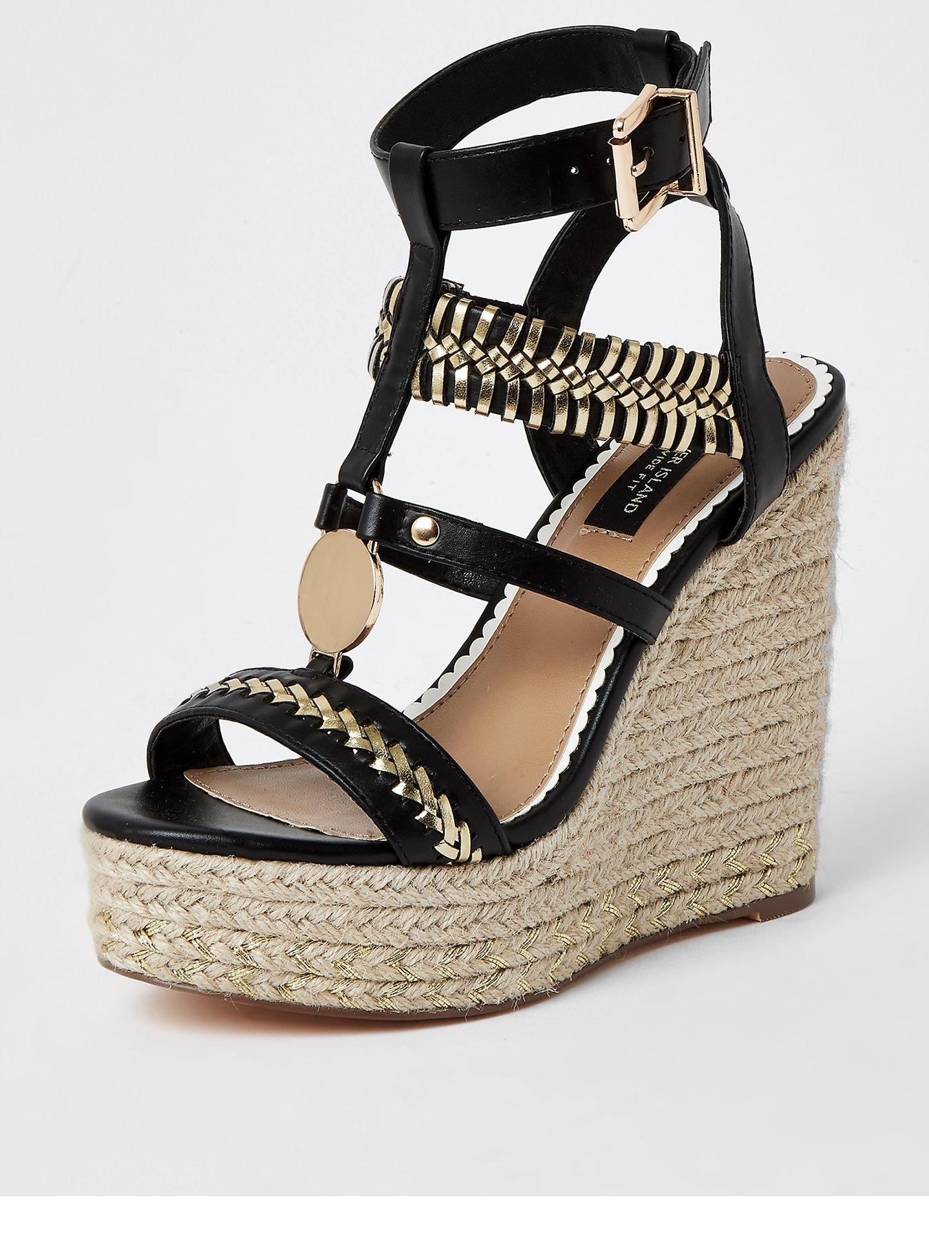 wide fit wedge sandals uk
