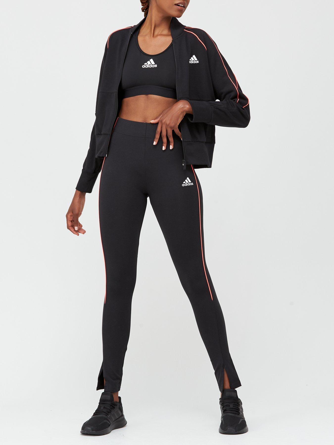 adidas leggings and jacket set