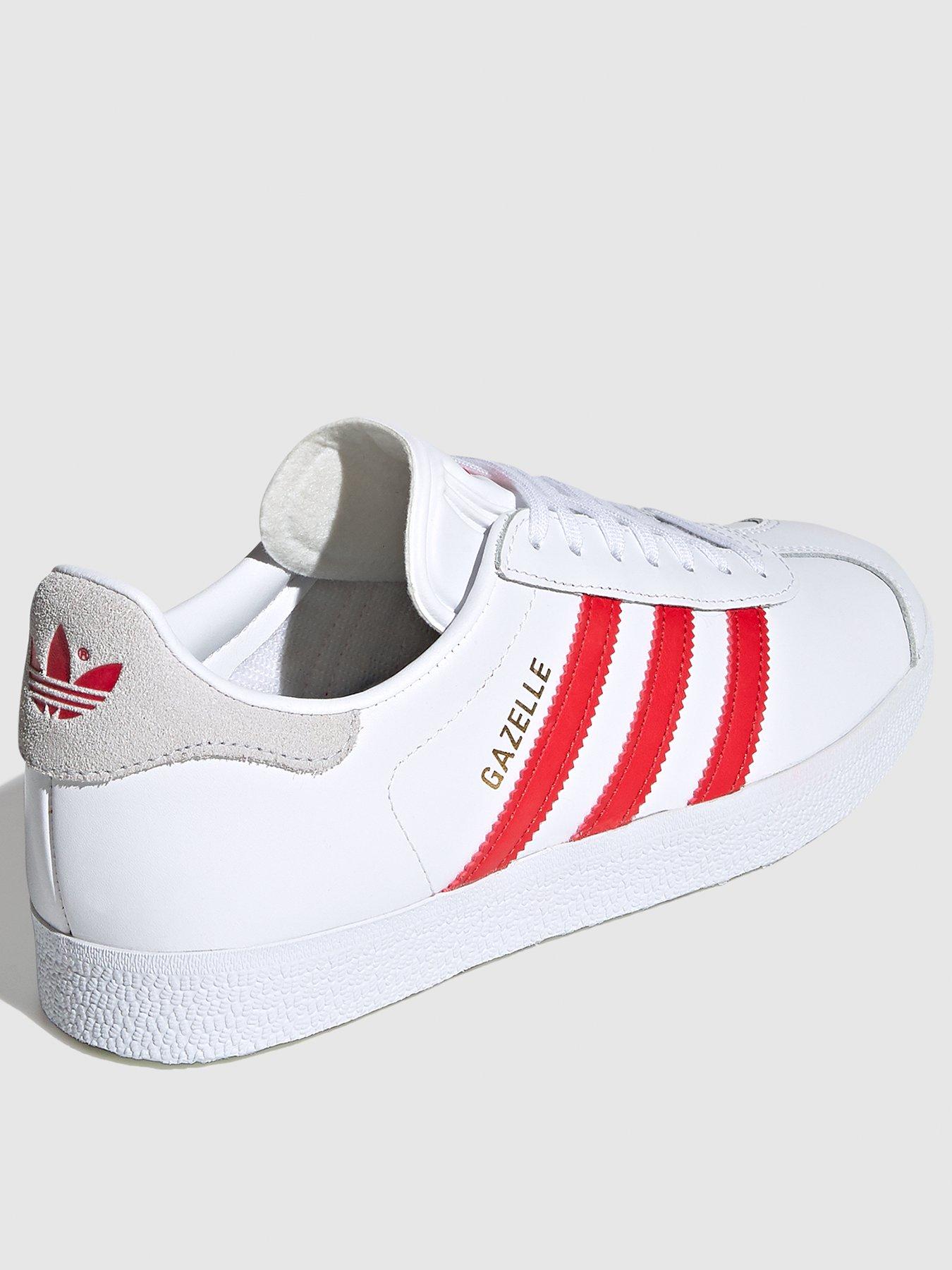 white and red gazelle