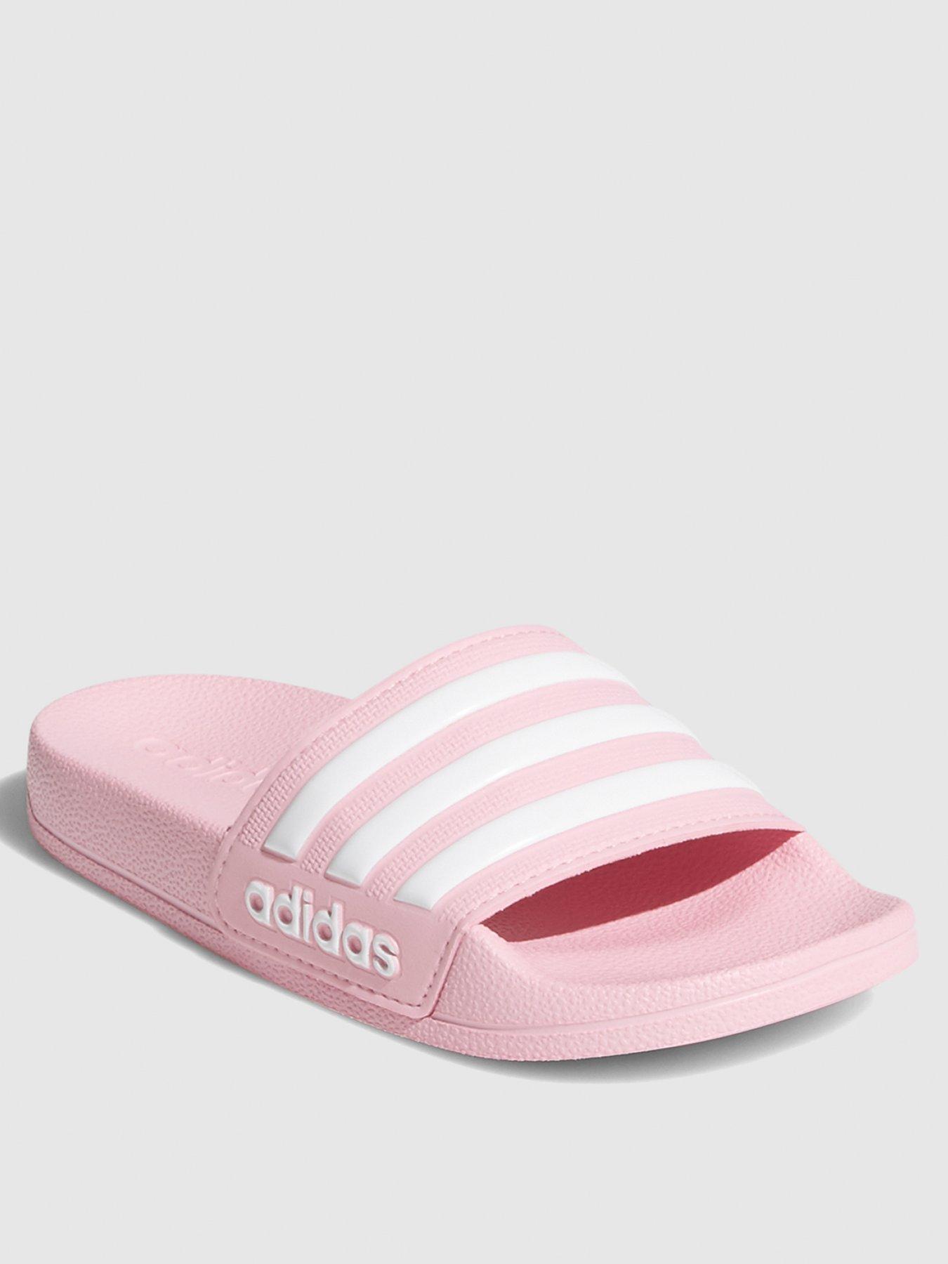 pink sliders adidas