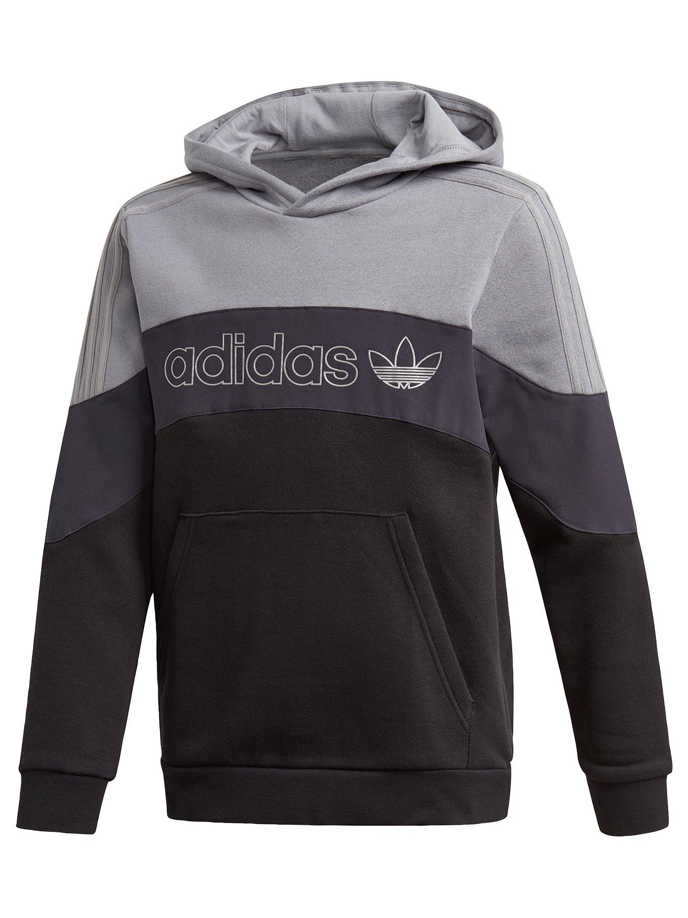 adidas triple lock up quilted hoodie