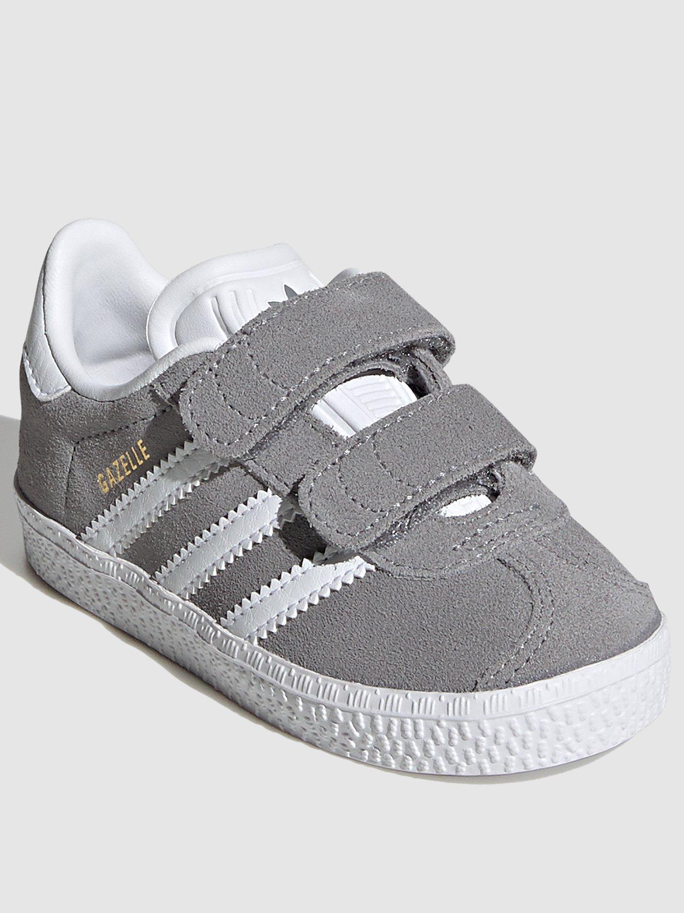 grey adidas infant trainers