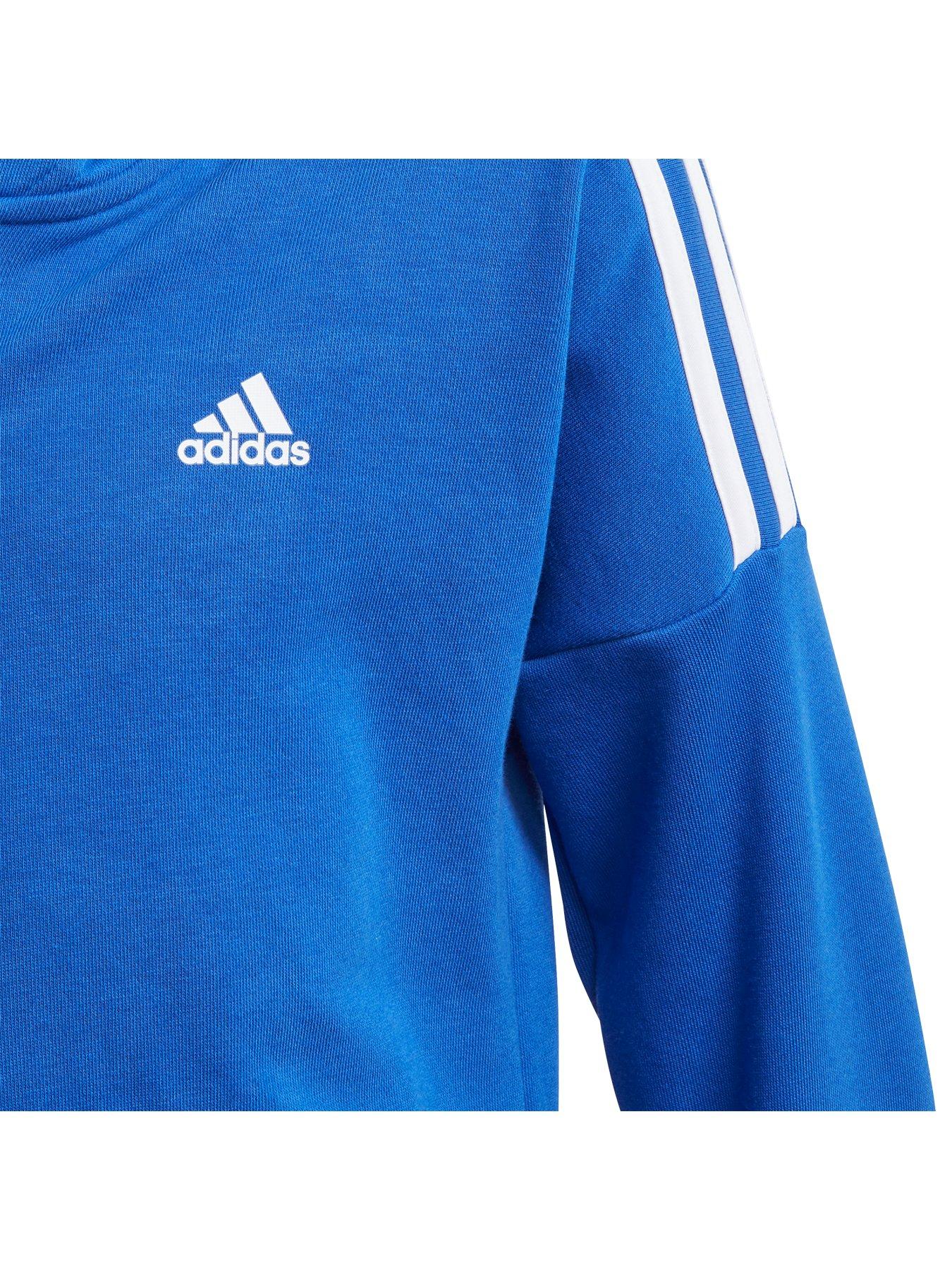 blue adidas tracksuit junior