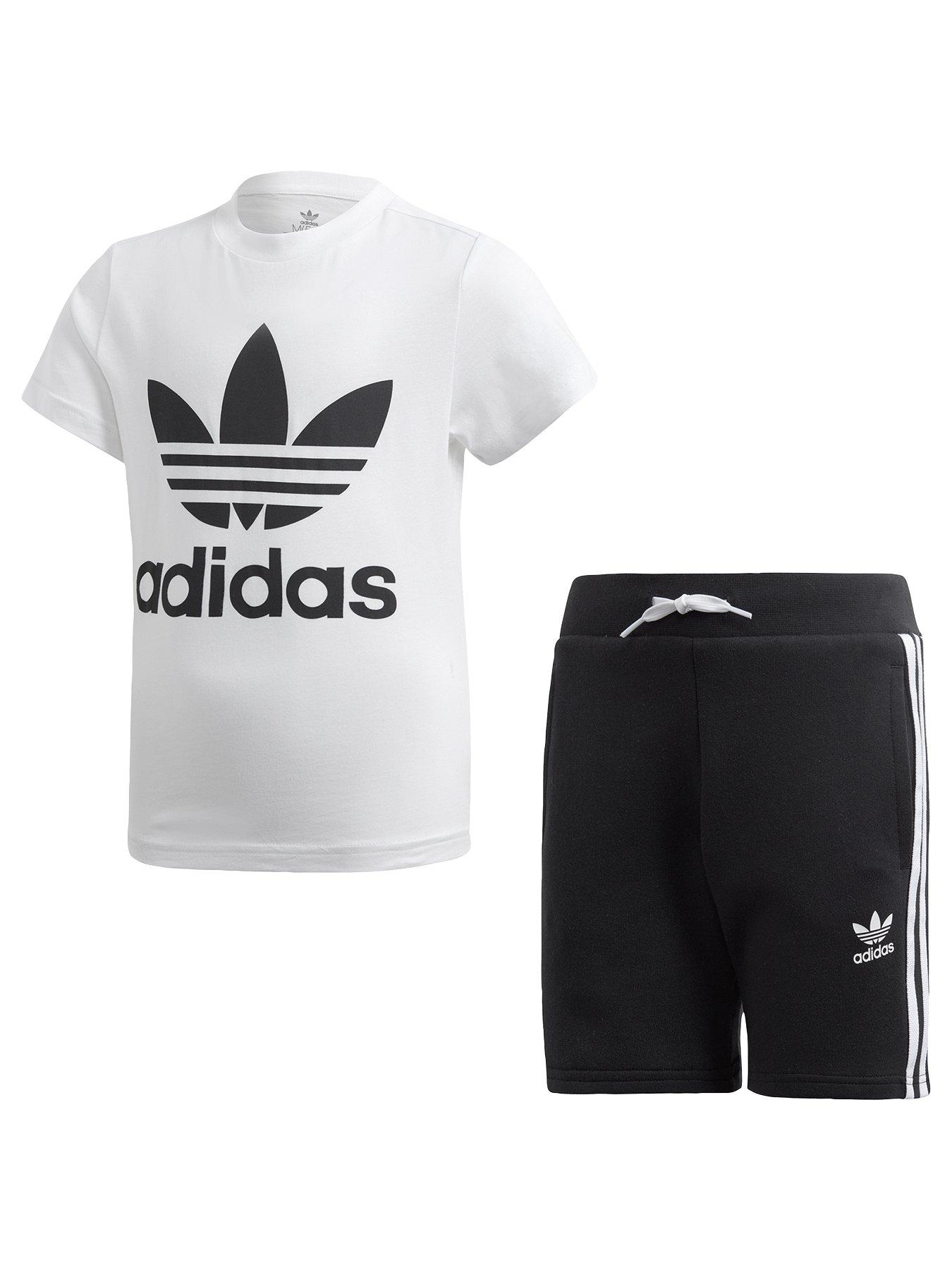 adidas shorts and crop top set