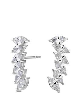 simply-silver-cubic-zirconia-marquise-ear-climber-earrings