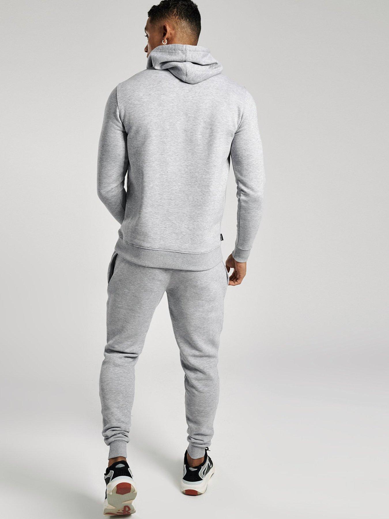 gym king grey marl joggers