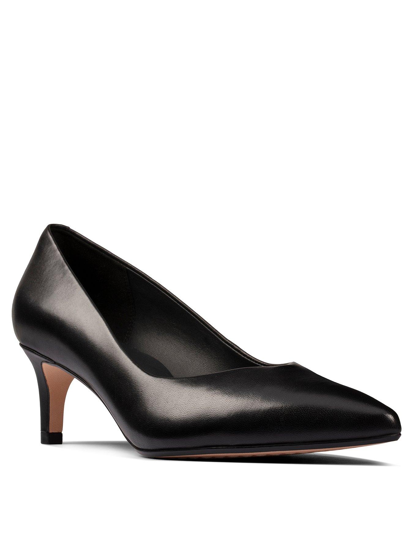 clarks ladies wide fit court shoes