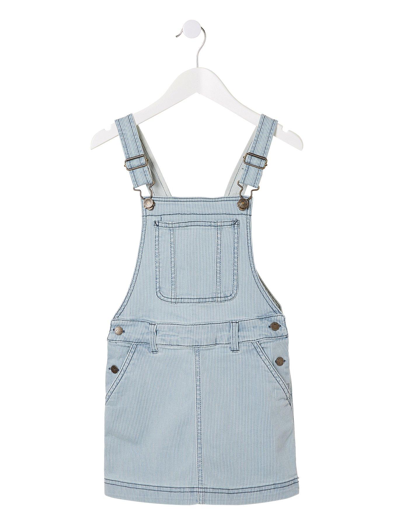 fat face pinafore denim dress