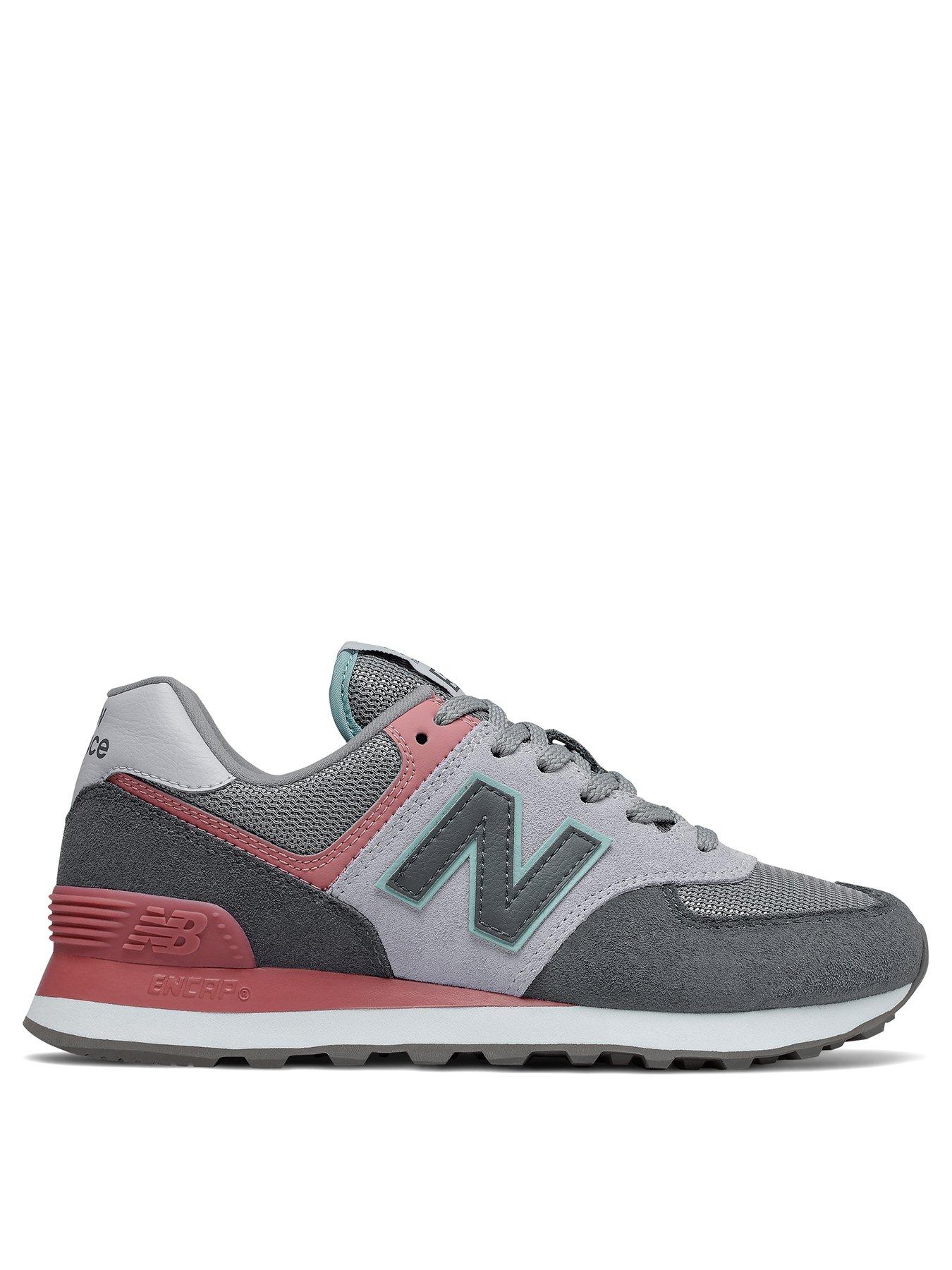 new balance 574 grey and pink