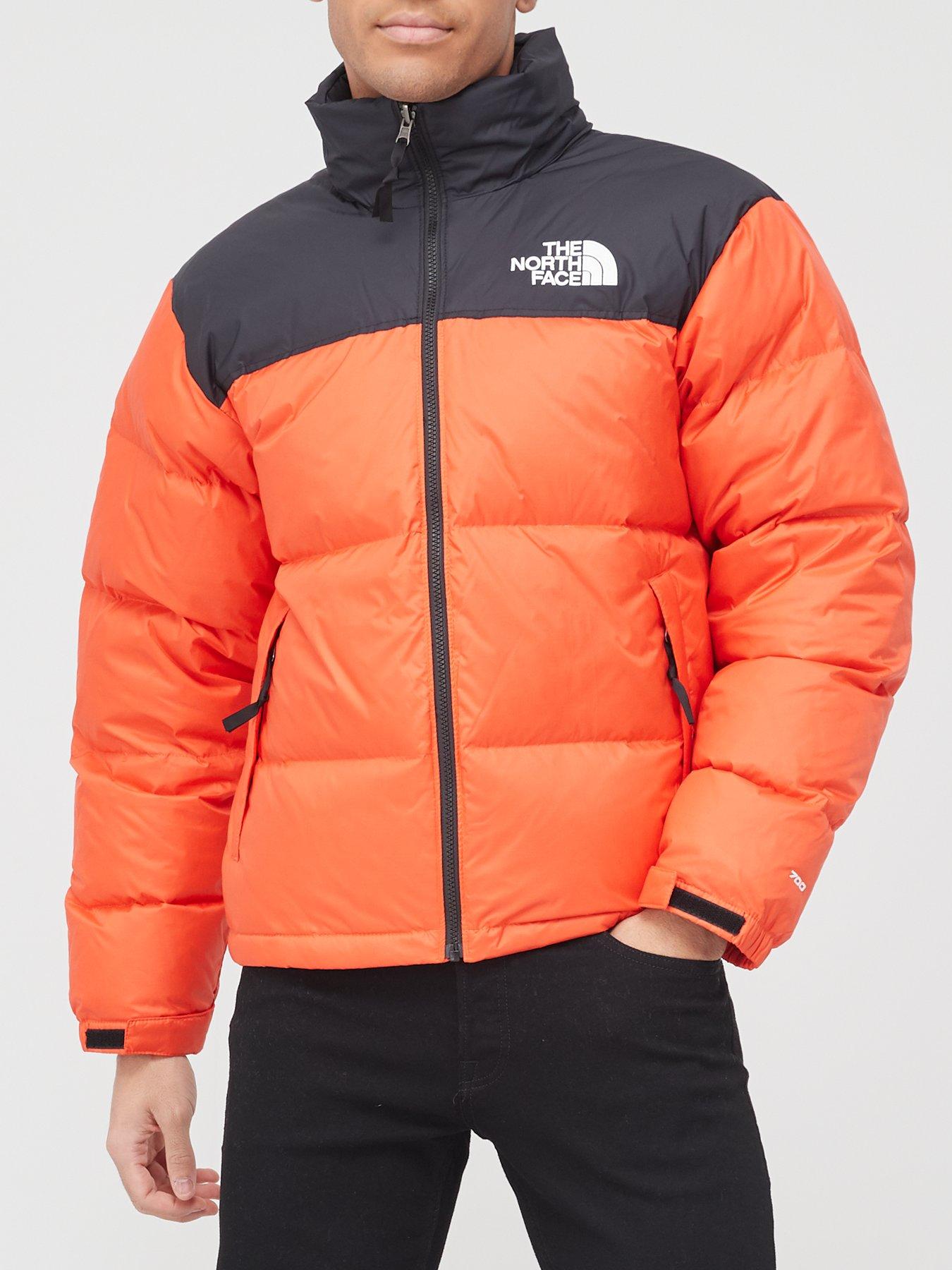 north face retro nuptse red