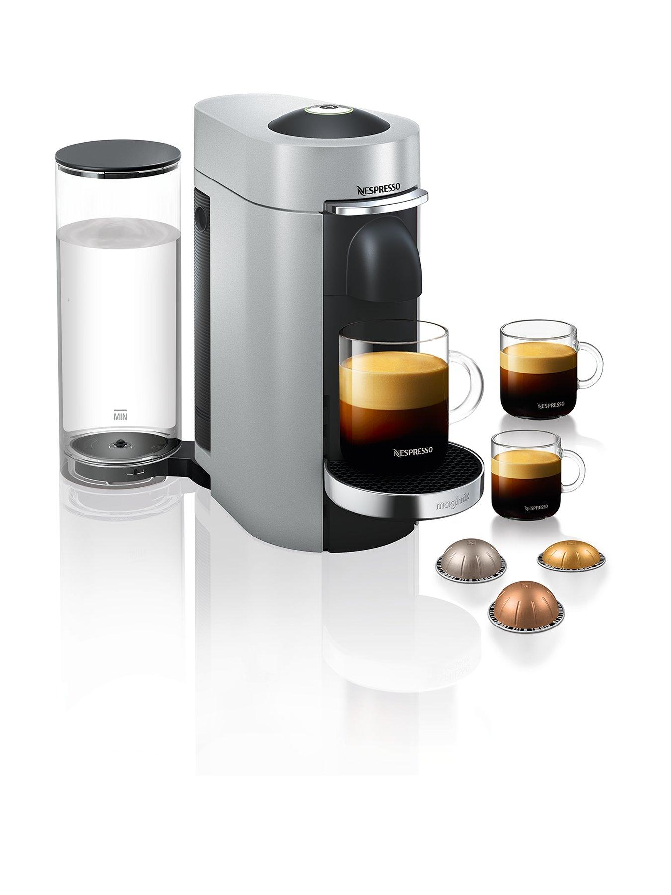 Nespresso Nespresso Vertuo Plus 11386 Coffee Machine By Magimix Silver Littlewoodsireland Ie