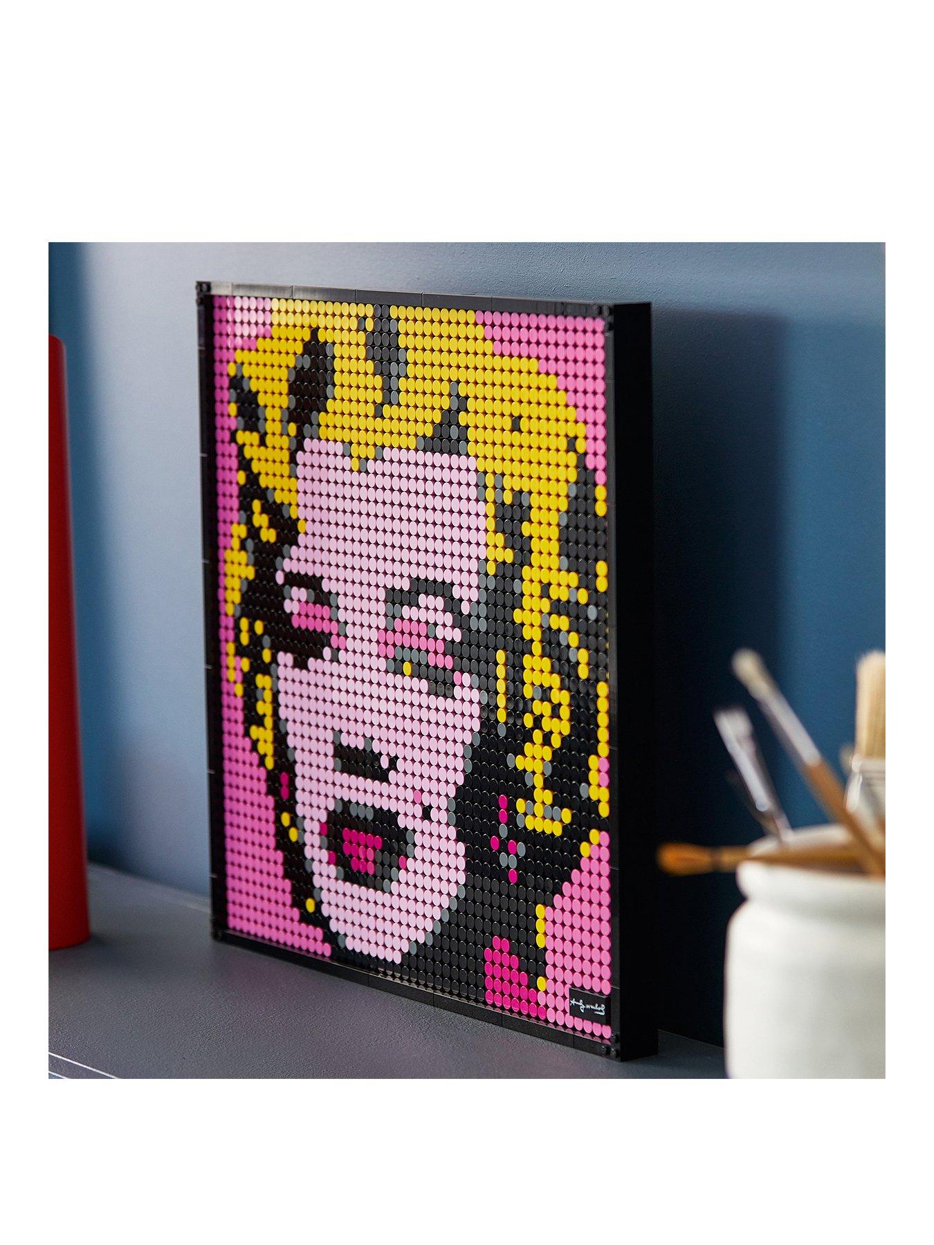andy warhol's marilyn monroe lego