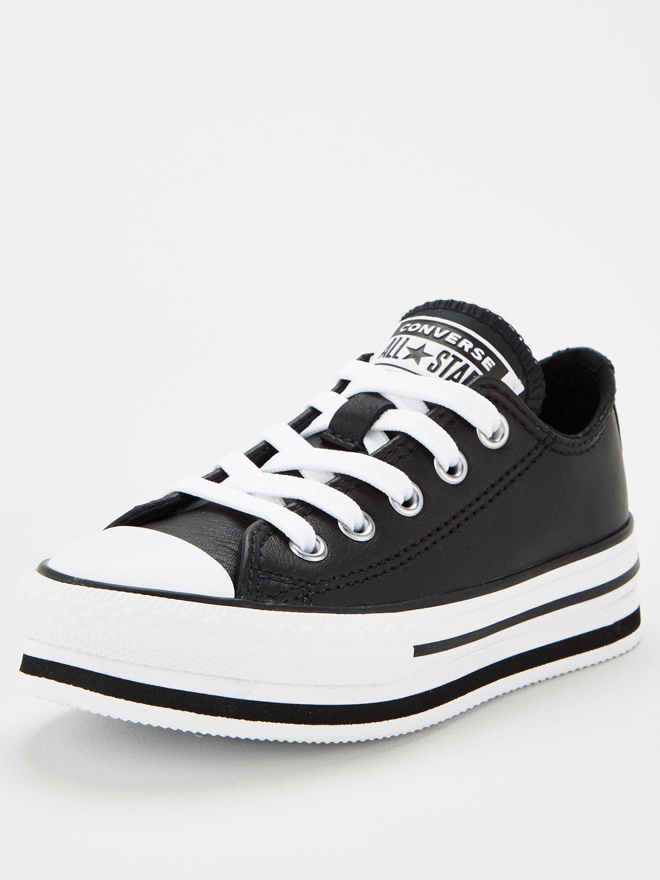 junior black converse