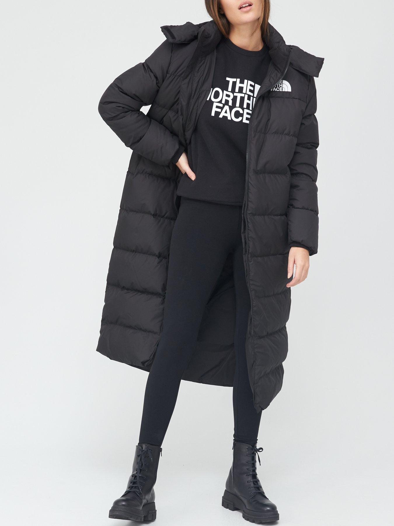 north face longline padded jacket