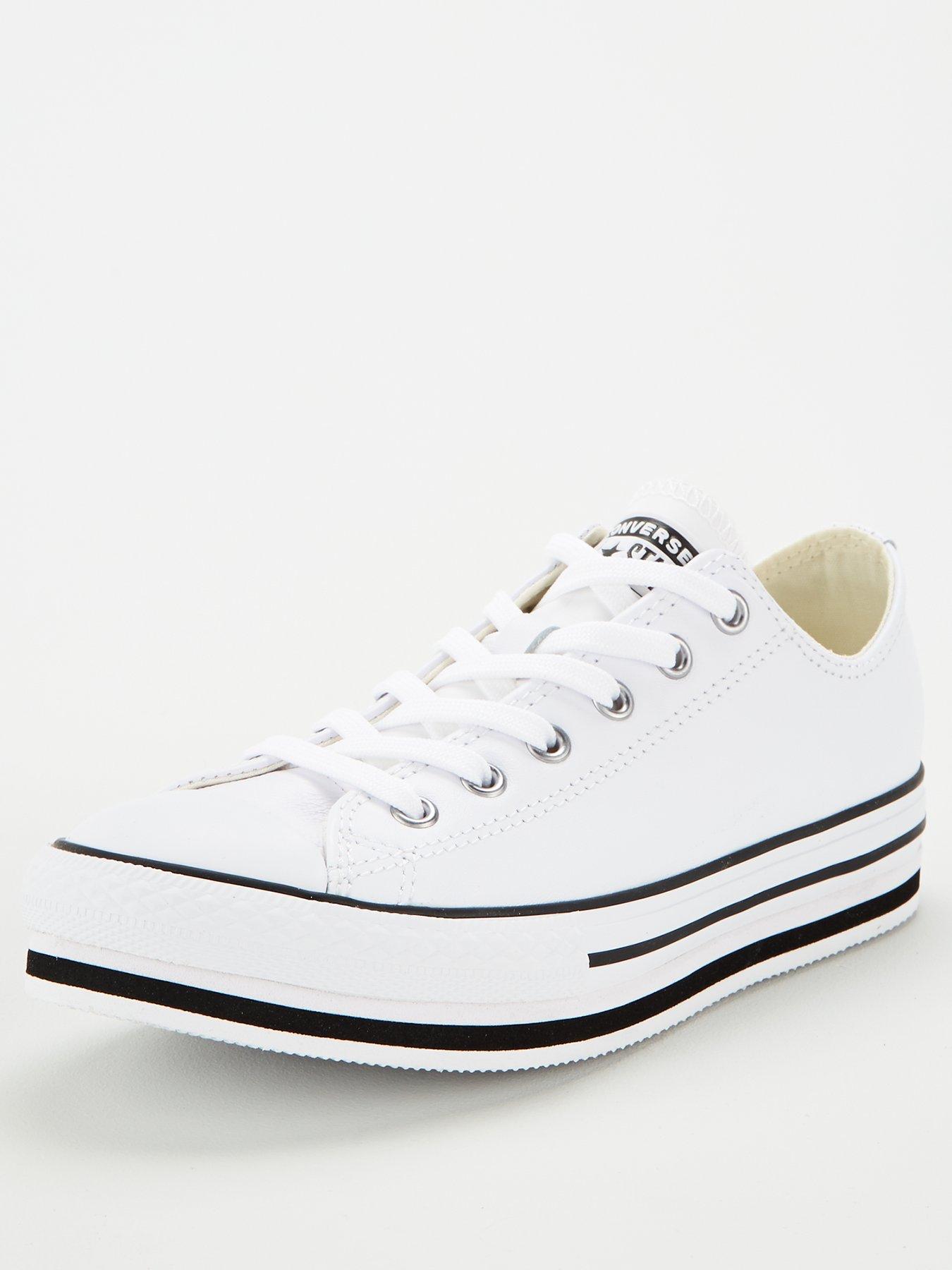 junior black and white converse