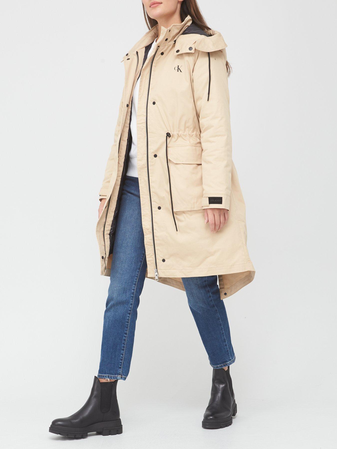 calvin klein parka womens