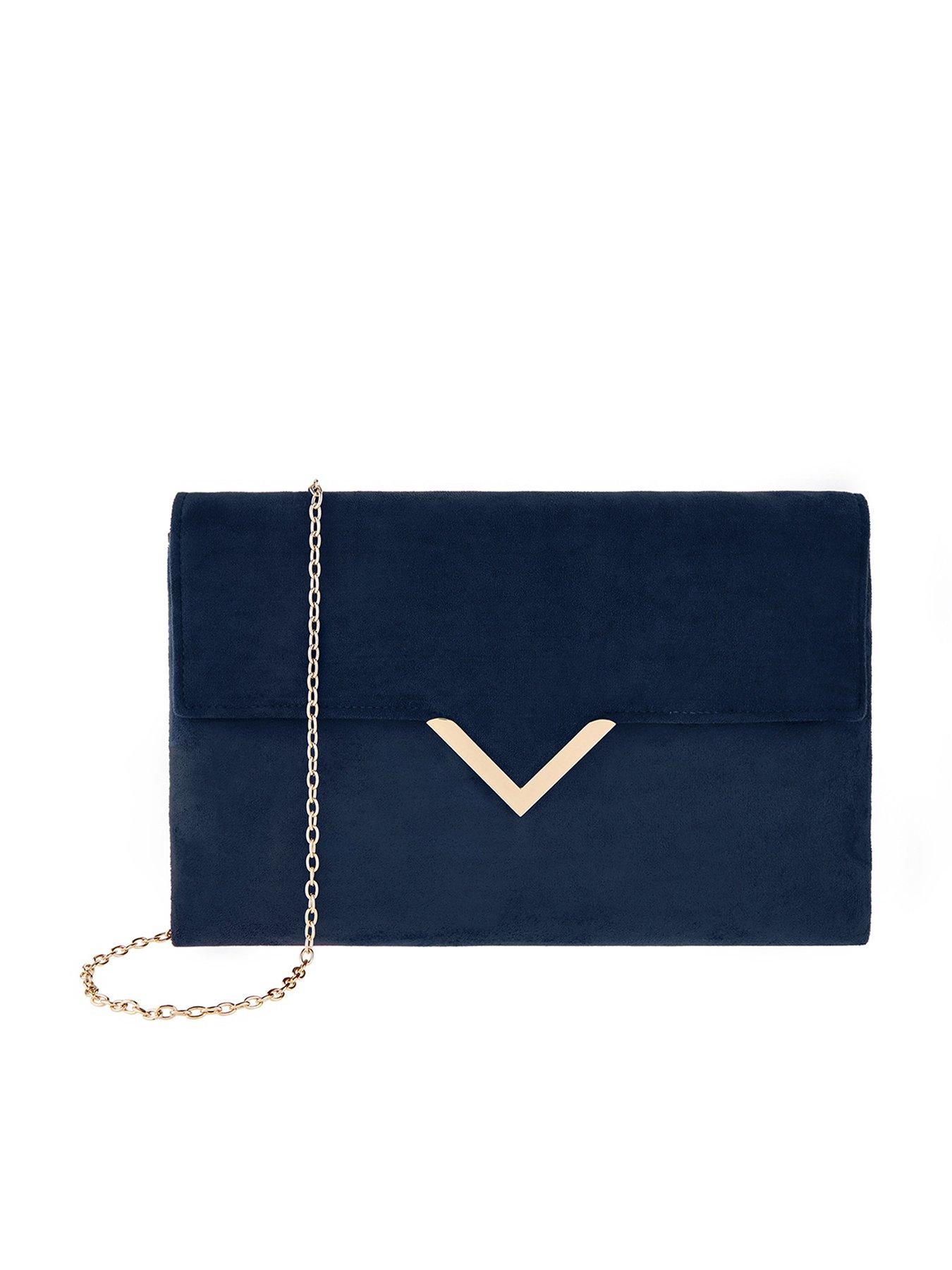 navy clutch bag ireland