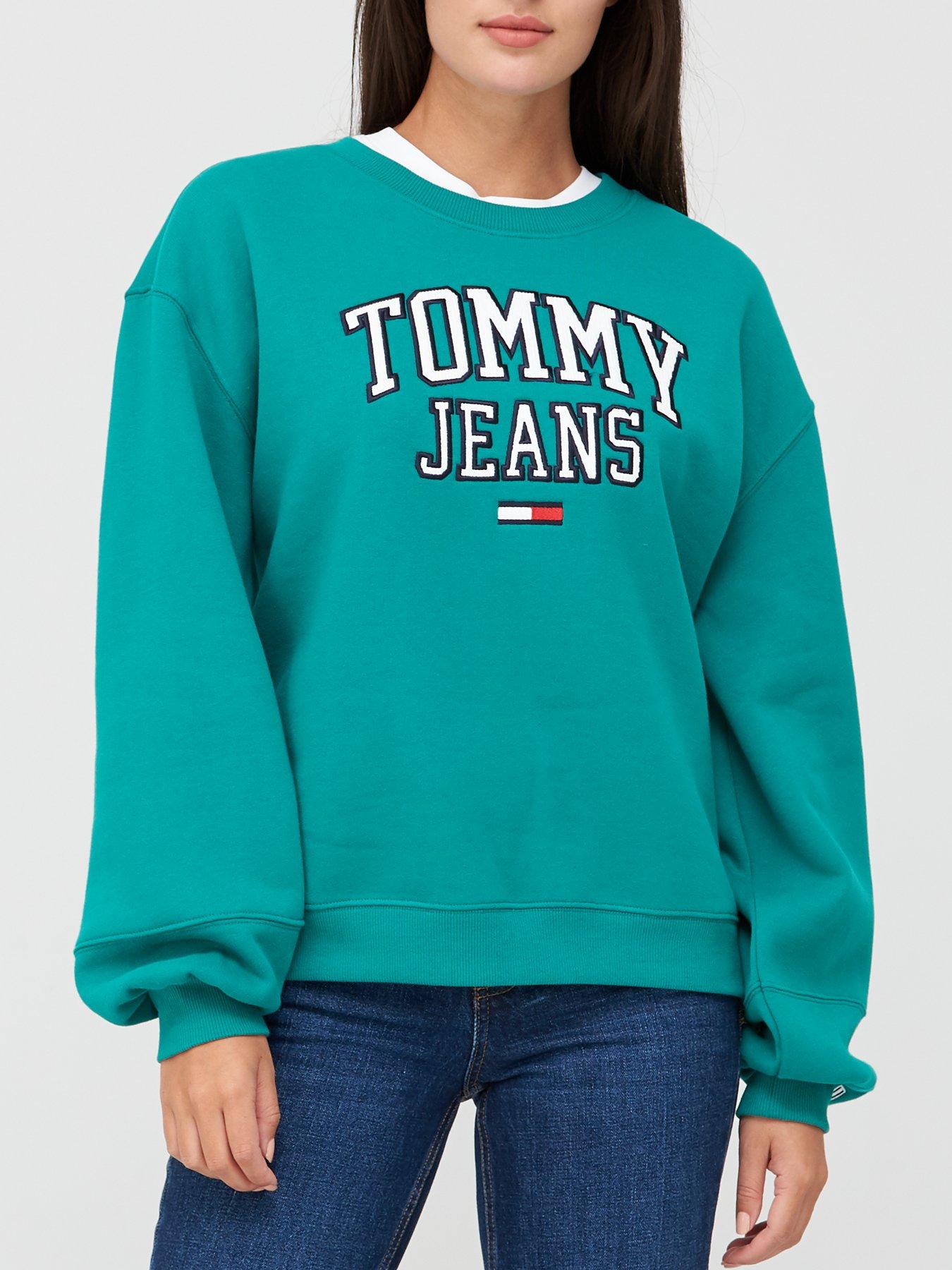 tommy jeans green sweatshirt