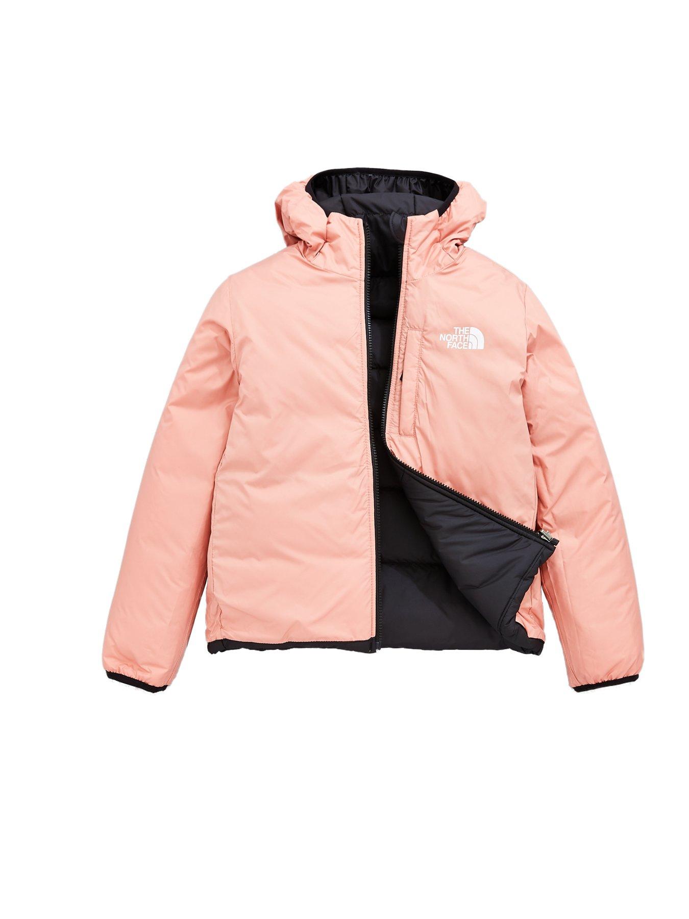 The North Face Girls Reversible Perrito Jacket Black Pink Littlewoodsireland Ie