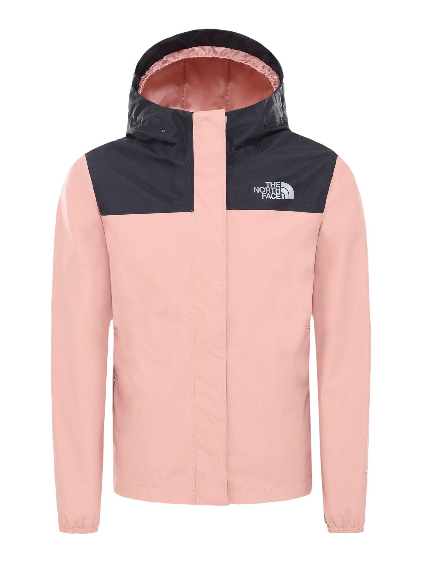 baby pink north face coat