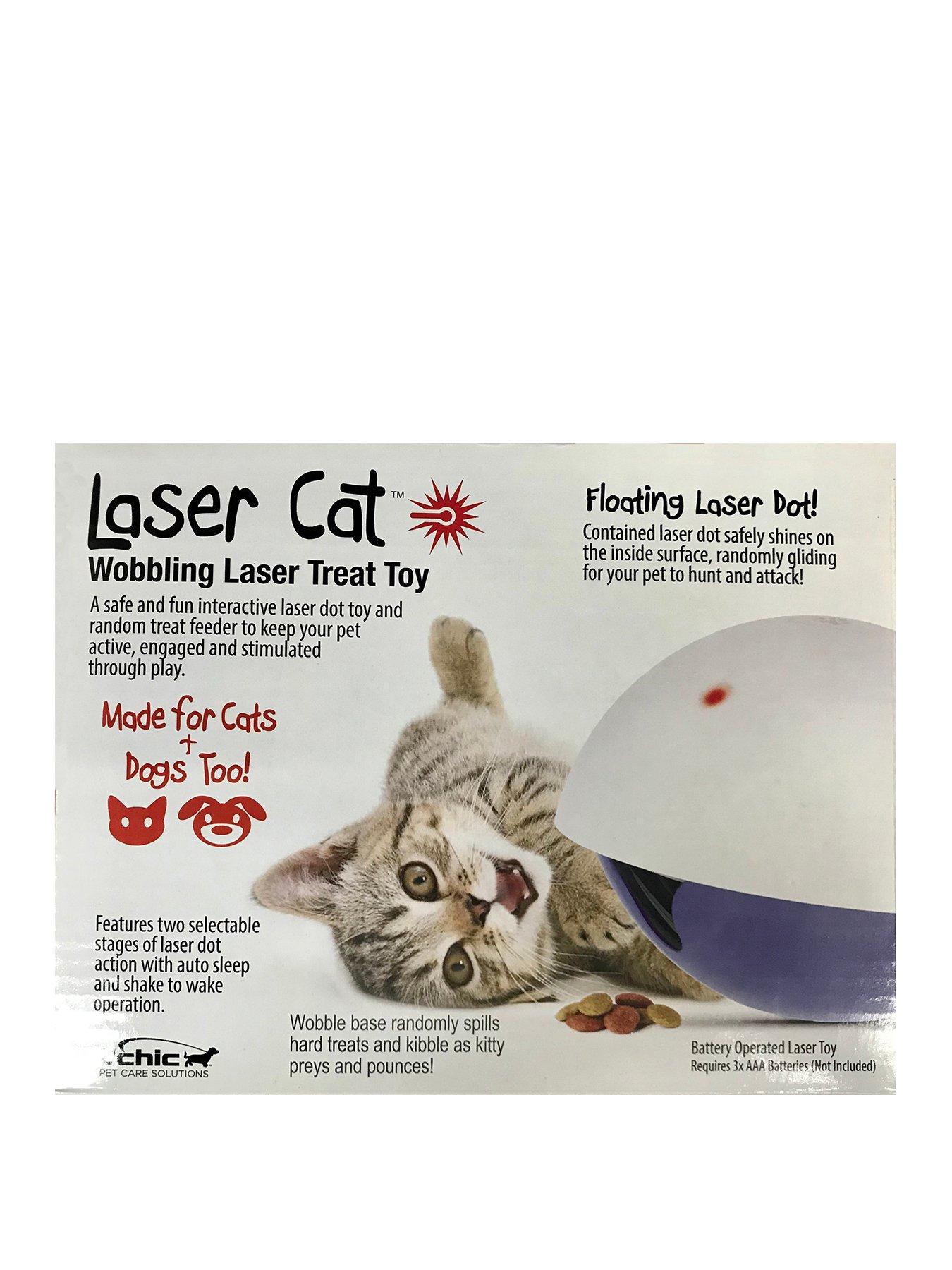 laser cat wobbling laser treat toy