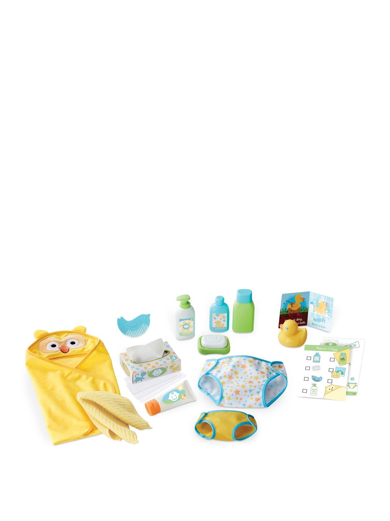 melissa and doug changing and bath time playset
