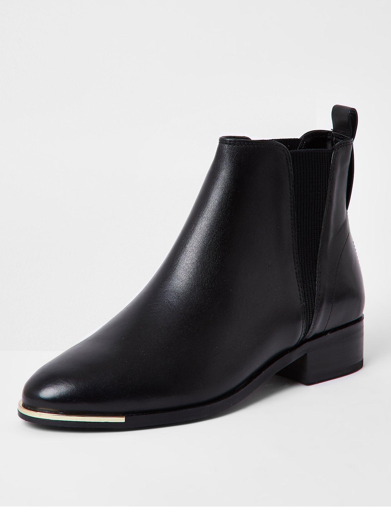 River Island Leather Chelsea Boots 