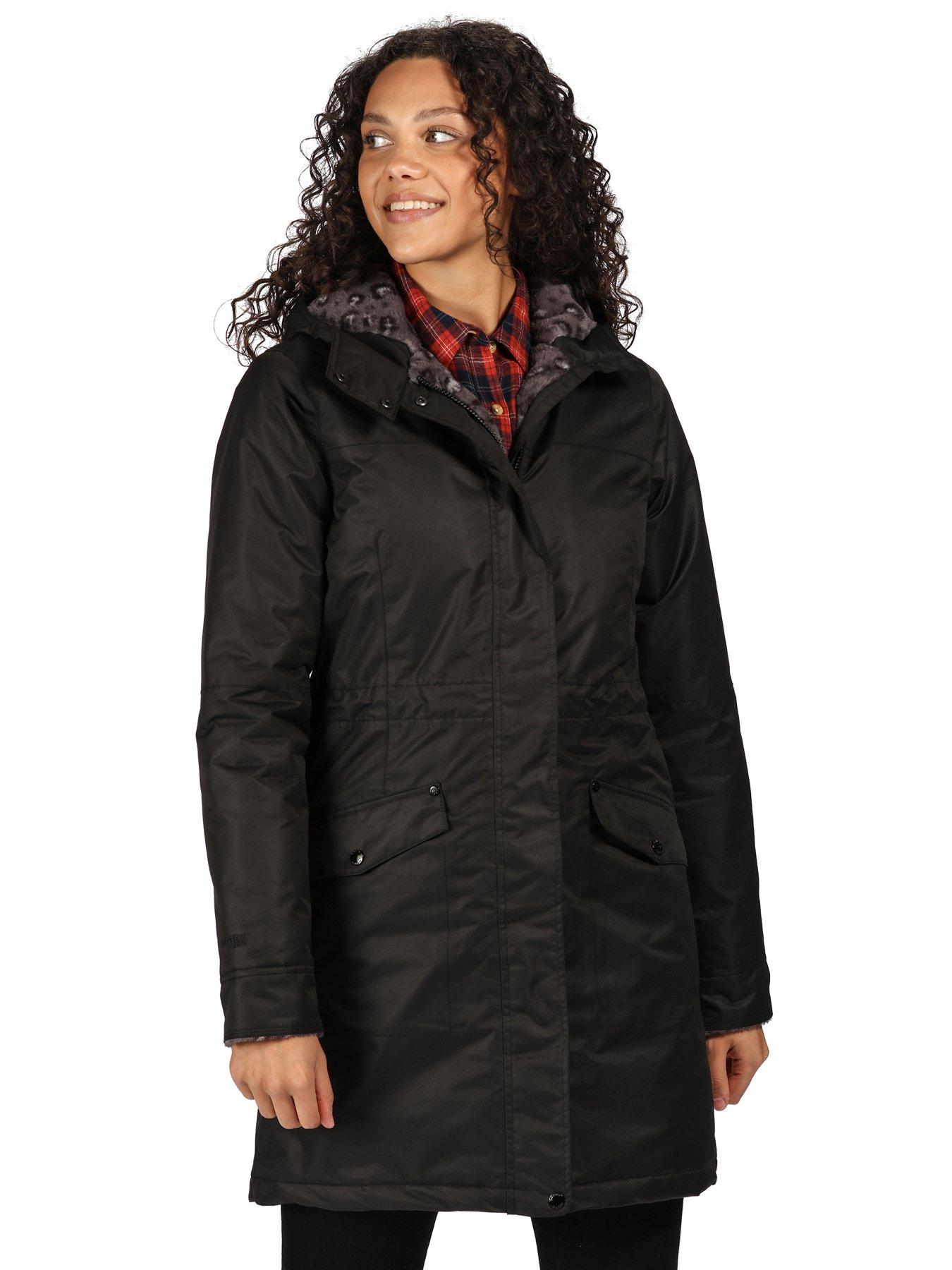 regatta black rimona waterproof jacket