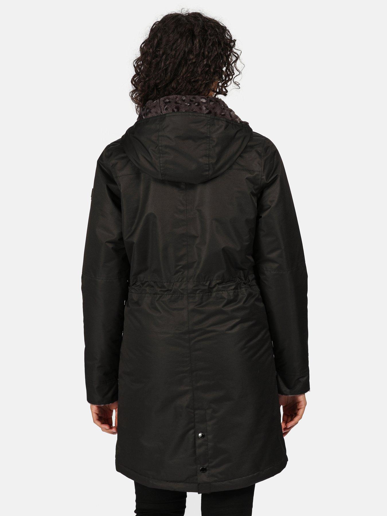 regatta black rimona waterproof jacket