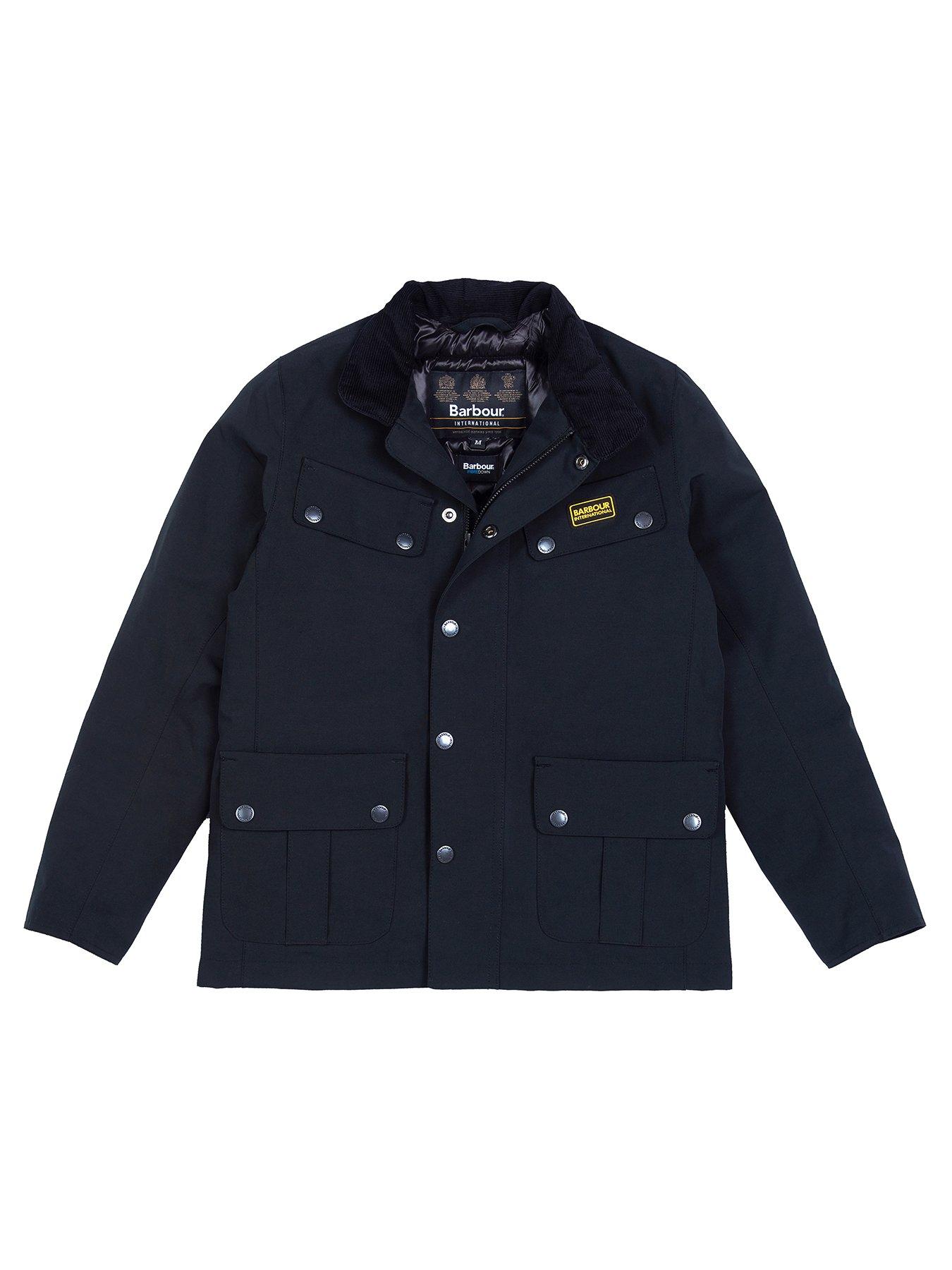 boys black waterproof jacket