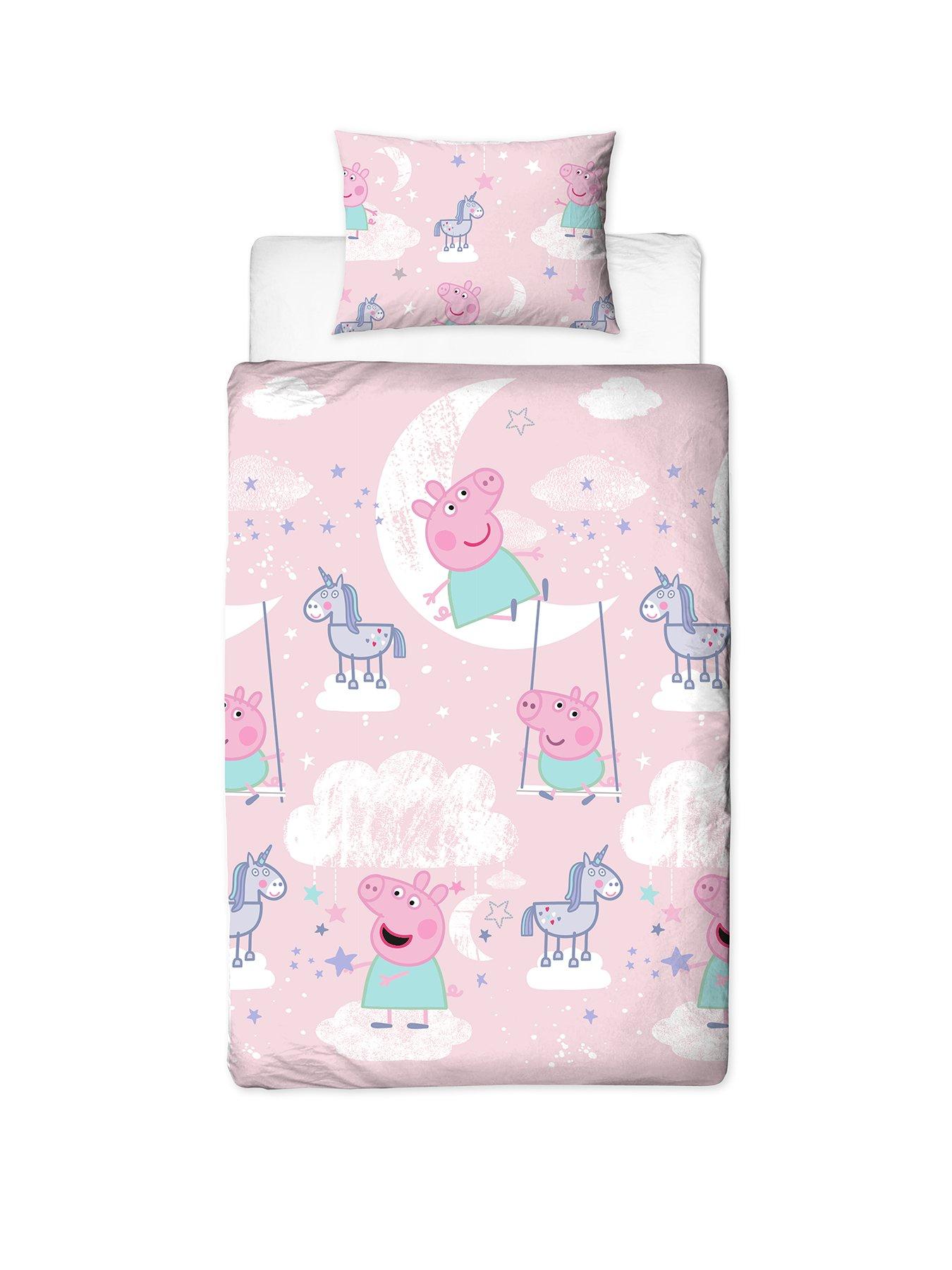 peppa cot bed duvet set