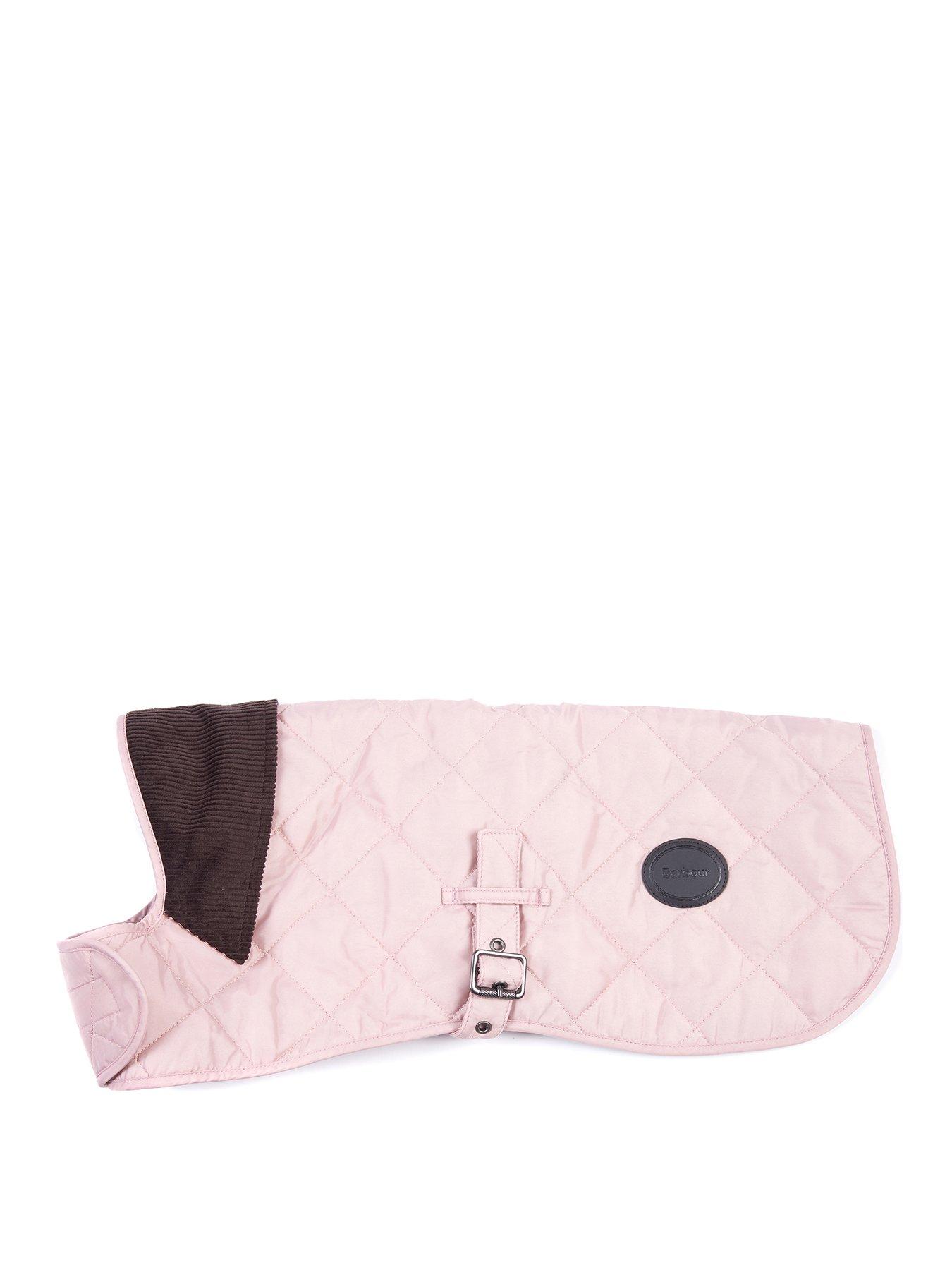 Barbour quilted dog coat pink Clearance