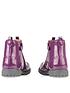 start-rite-girlsnbspchelsea-purple-glitter-patent-leather-zip-up-boots-purplestillFront