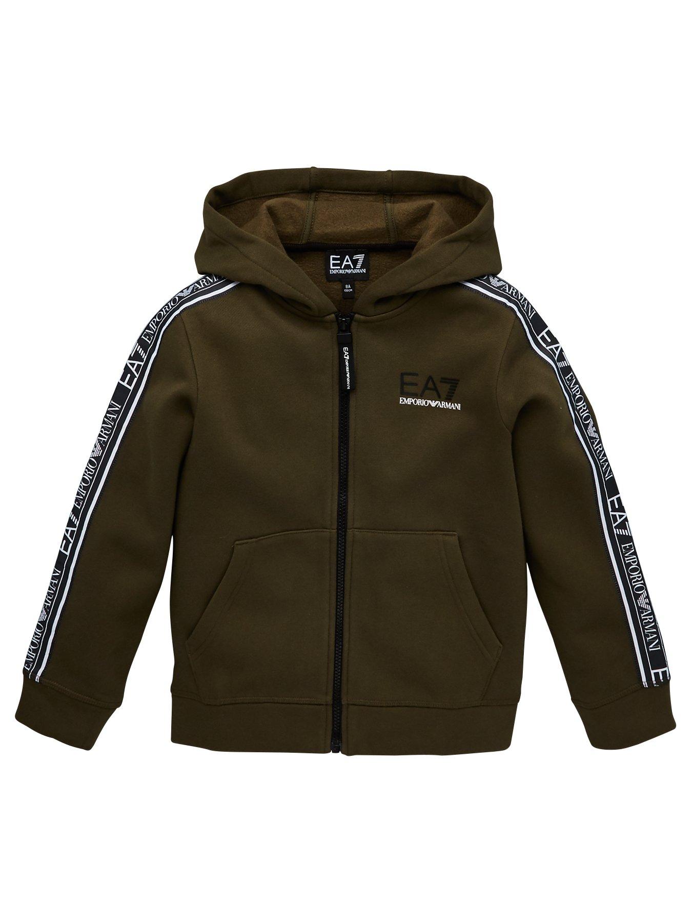 ea7 khaki hoodie