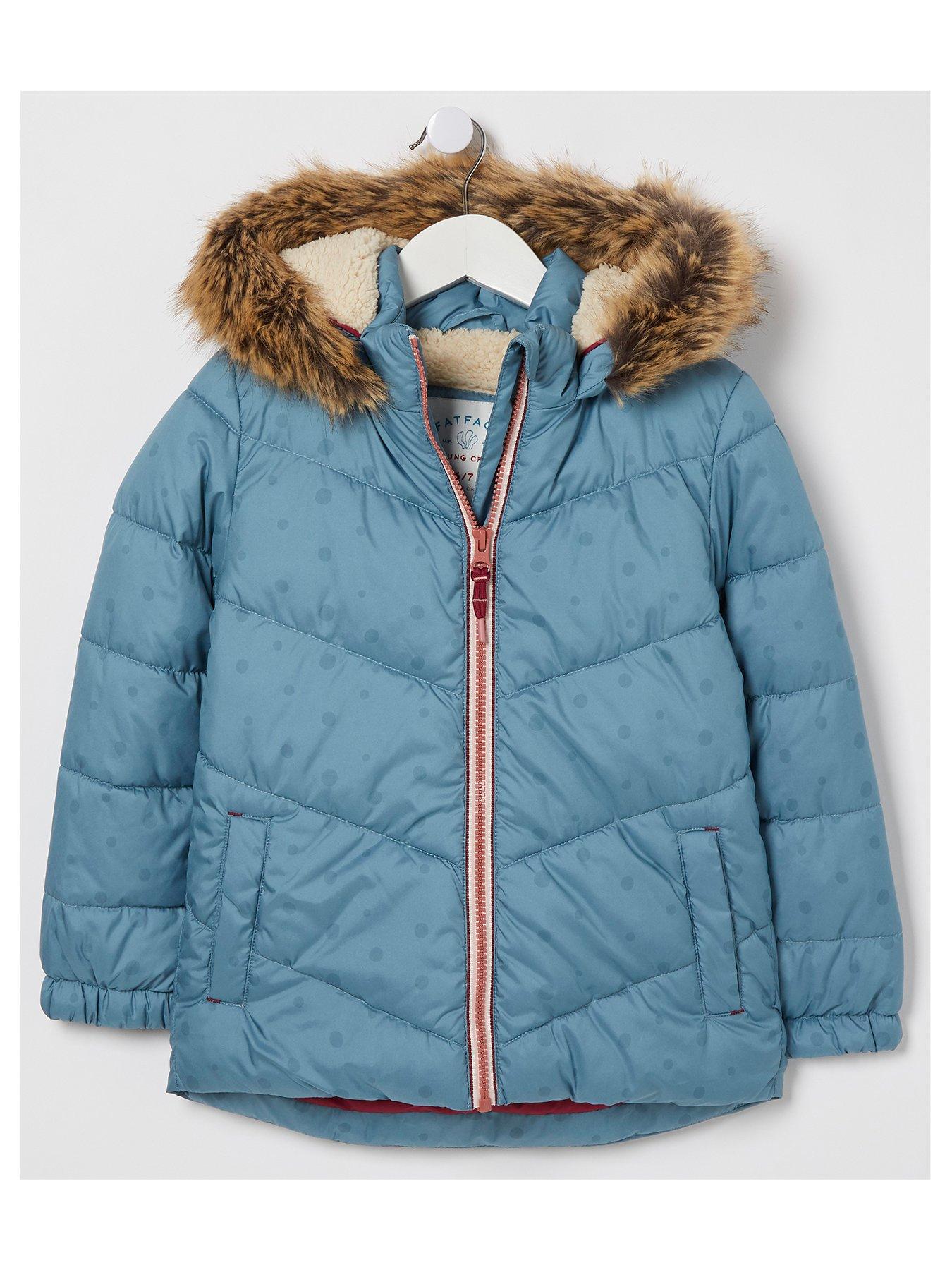 fat face louisa long puffer coat