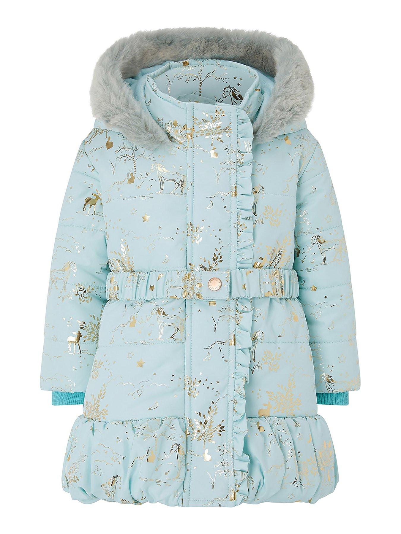 monsoon navy girls coat
