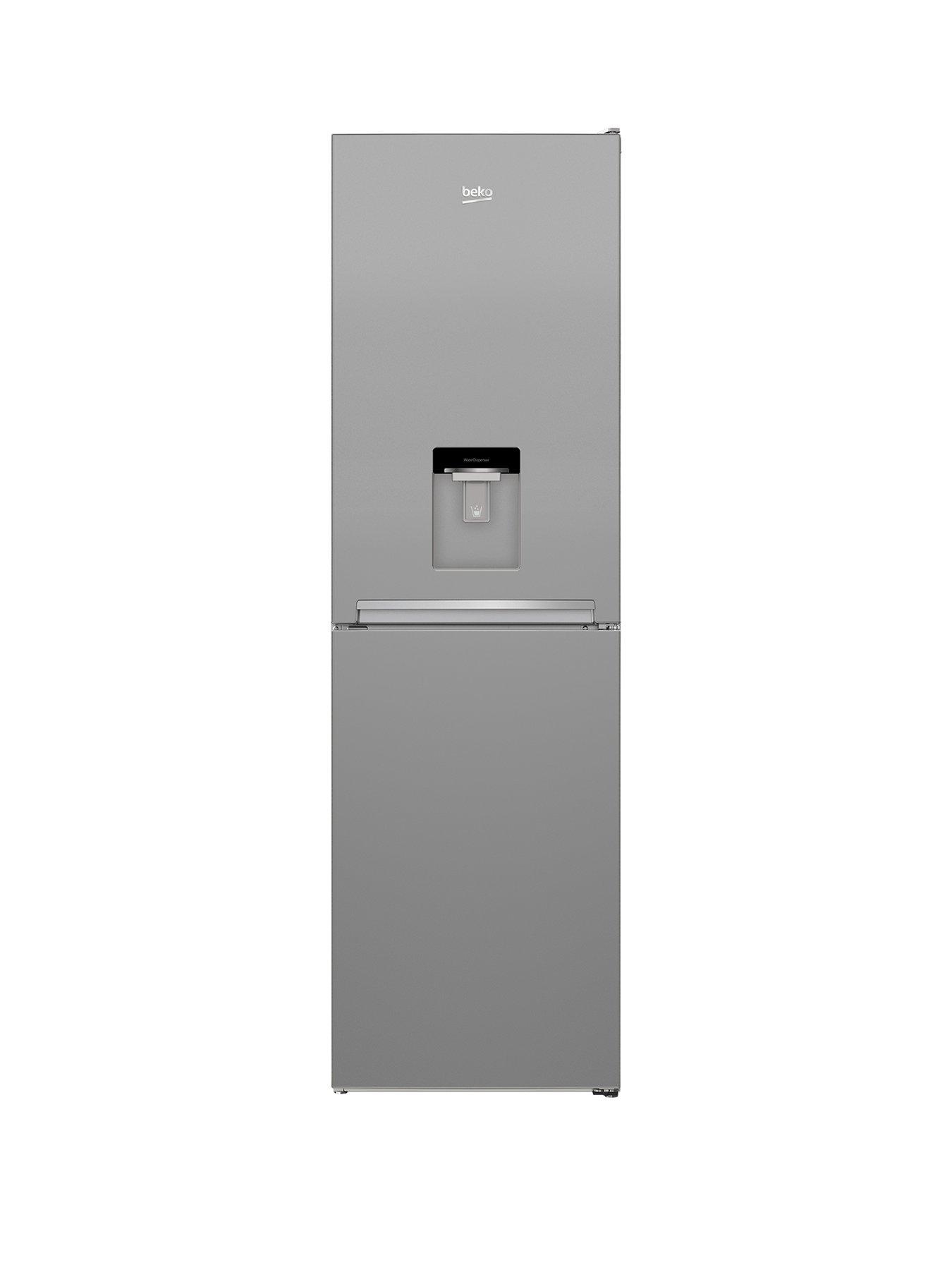 Beko Cfg3582ds 55cm Wide Frost Free Fridge Freezer With Water Dispenser Silver Littlewoodsireland Ie