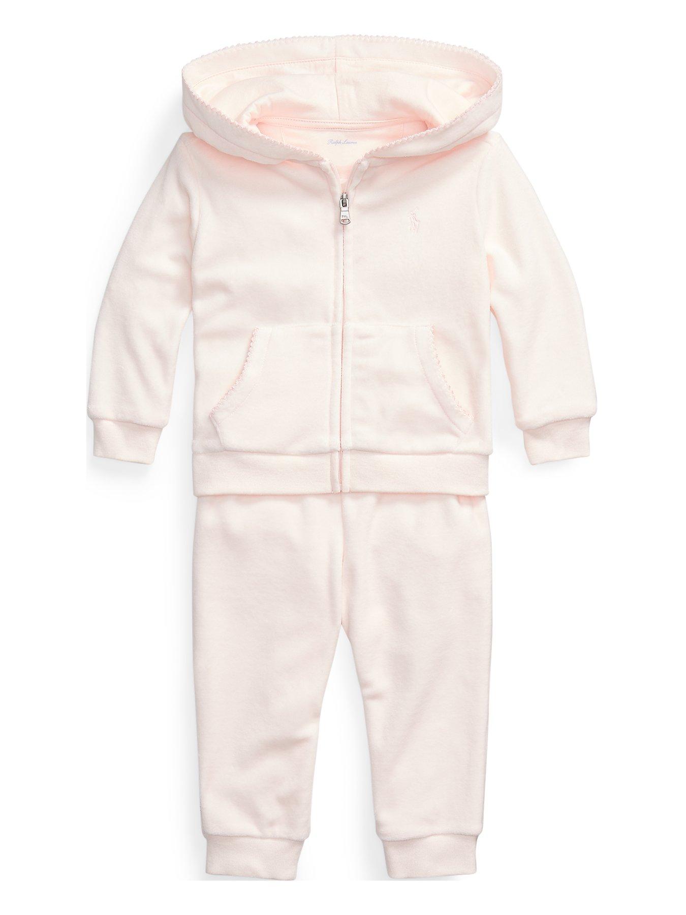 baby girl polo sweat suit
