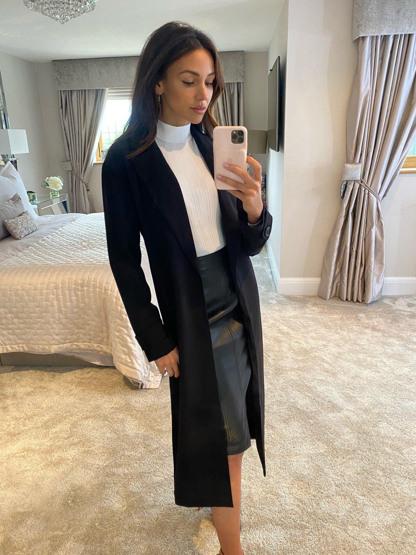 long black blazer coat