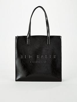 Ted Baker Crinkle Patent Embossed Large Icon - Black ...