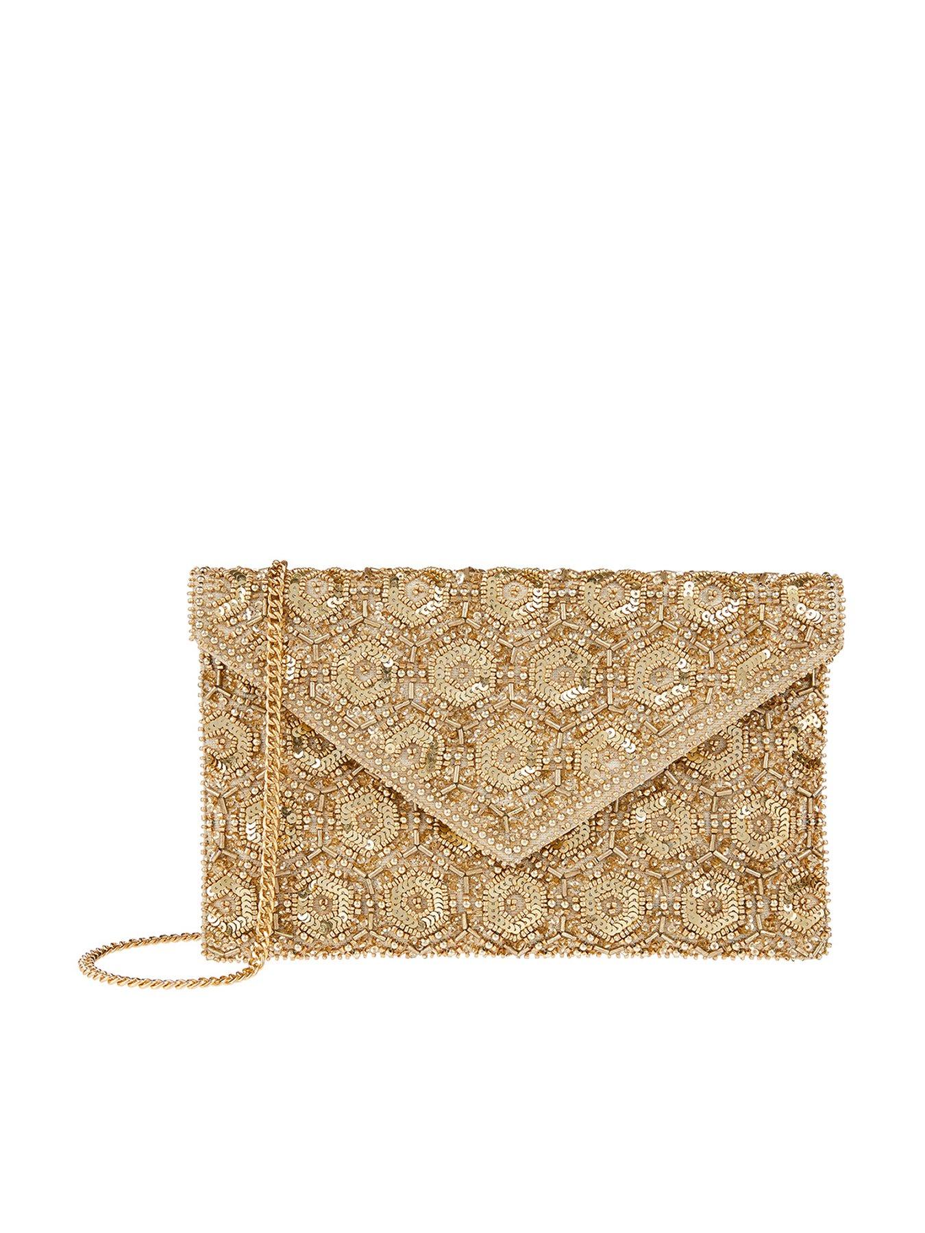 ivory clutch bag accessorize