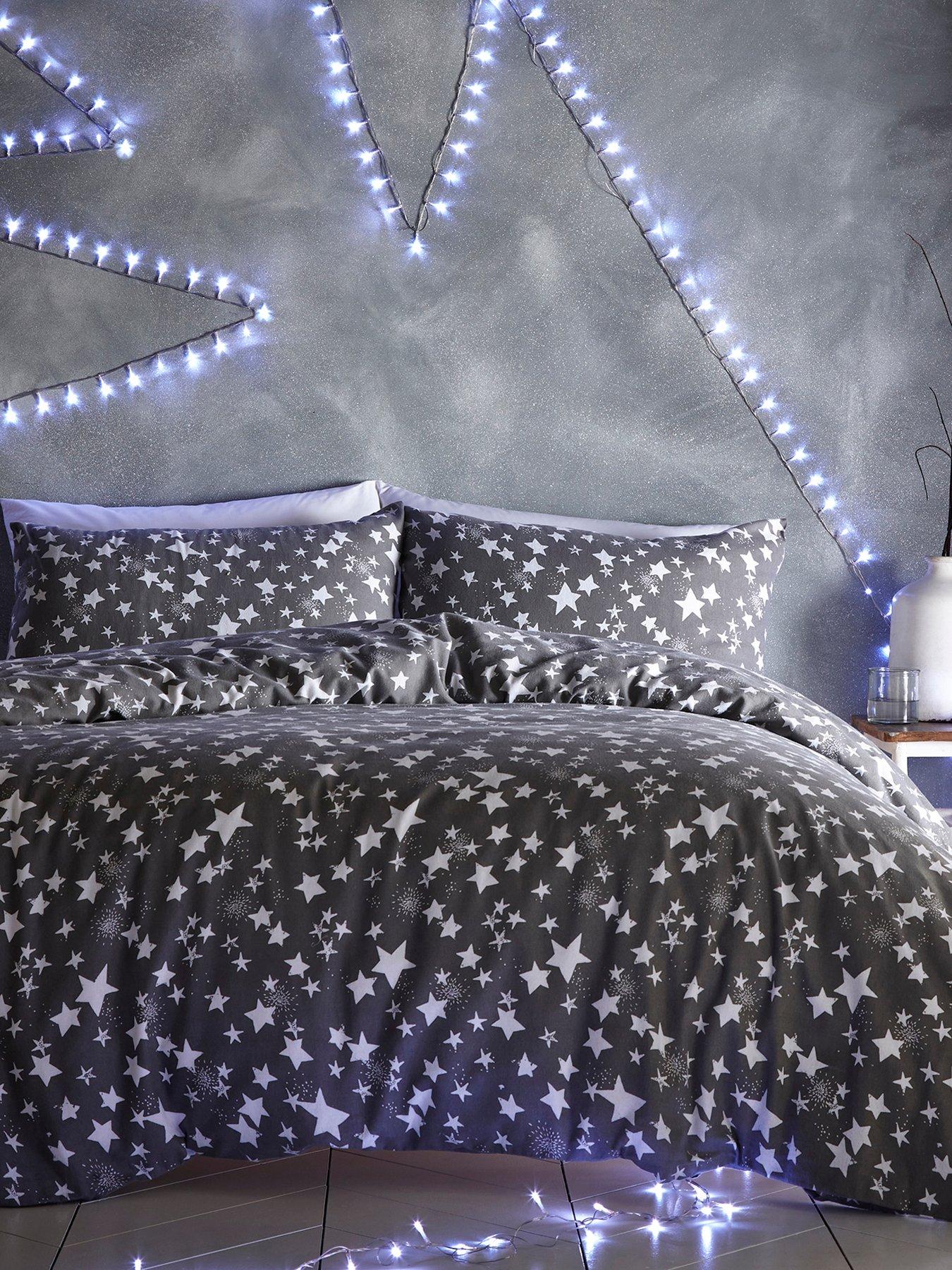 Silentnight Stars Brushed Cotton Duvet Cover Set  littlewoodsireland.ie