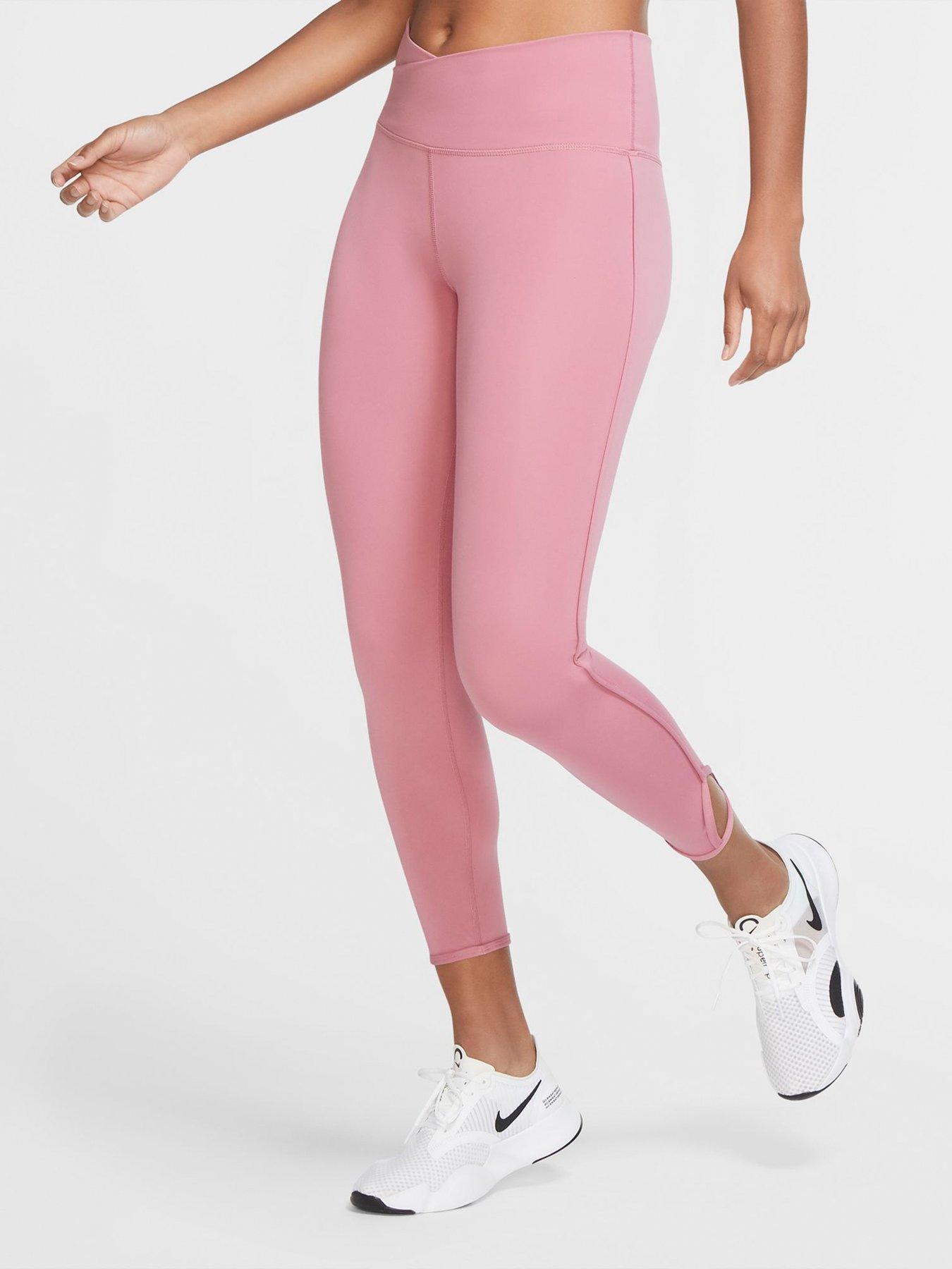 pink nike leggings womens