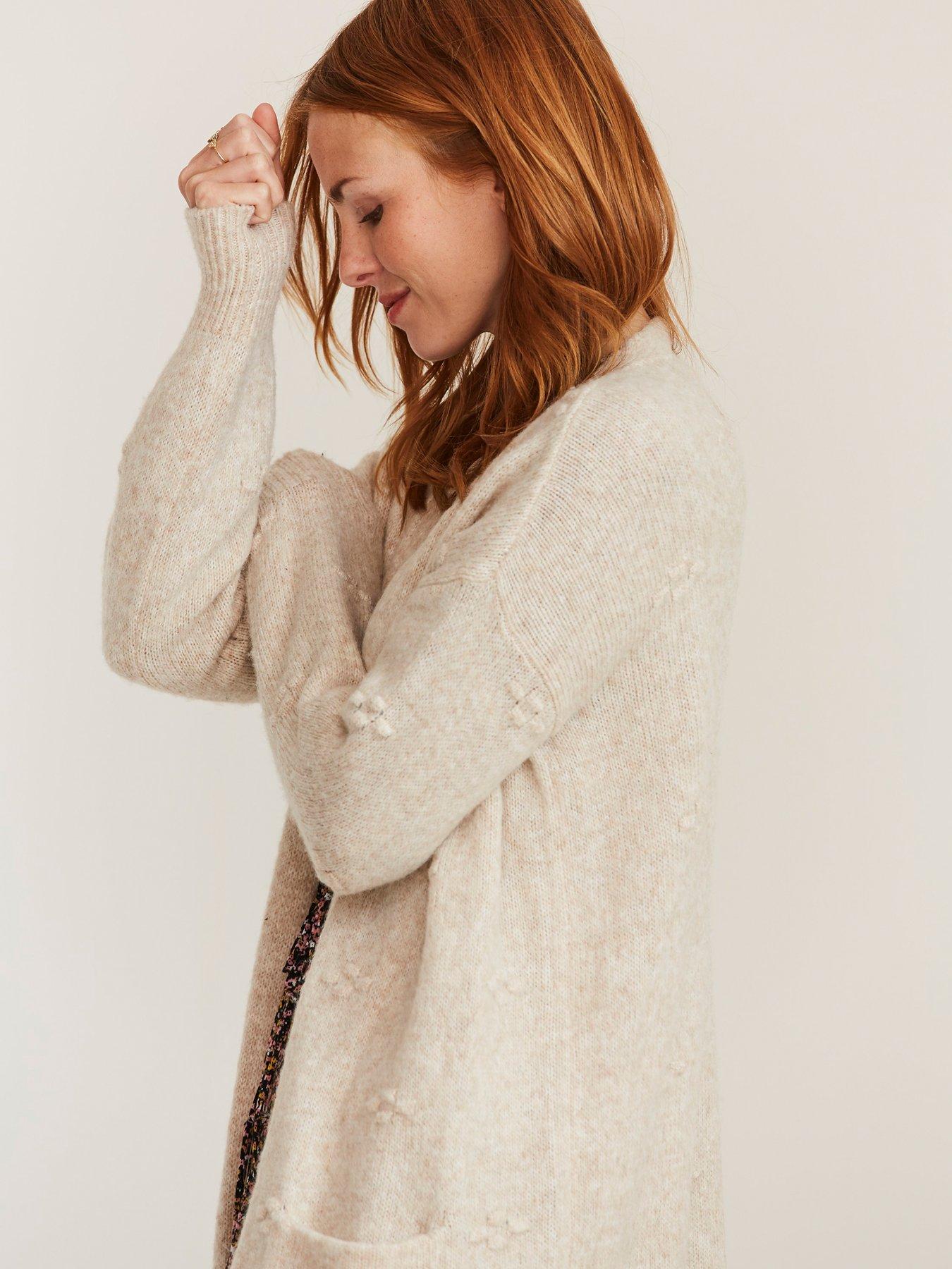 fat face navy cardigan