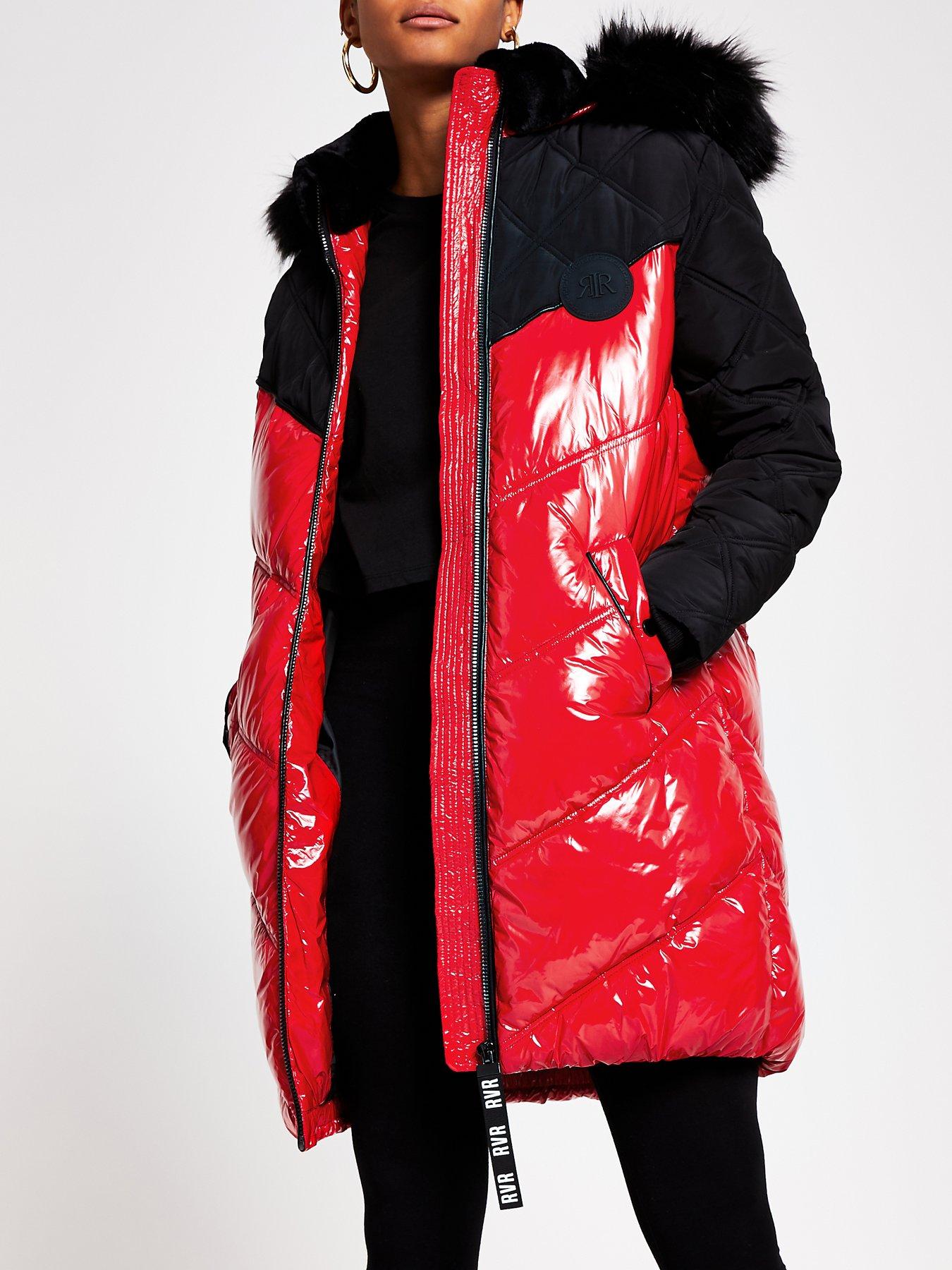 river island red coat