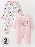 minnie-mouse-baby-girl-minnie-mouse-and-daisy-duck-2-pack-baby-sleepsuits-pinkfront