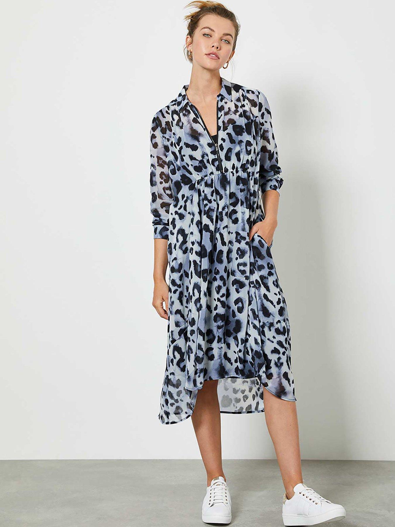 mint velvet summer print cocoon dress