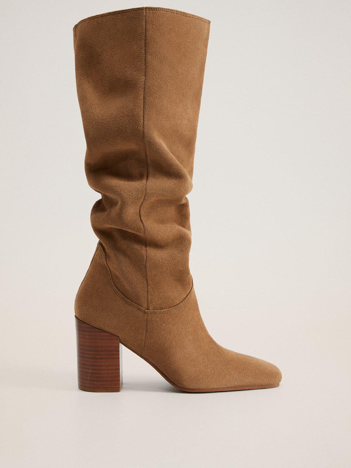 brown boots mango